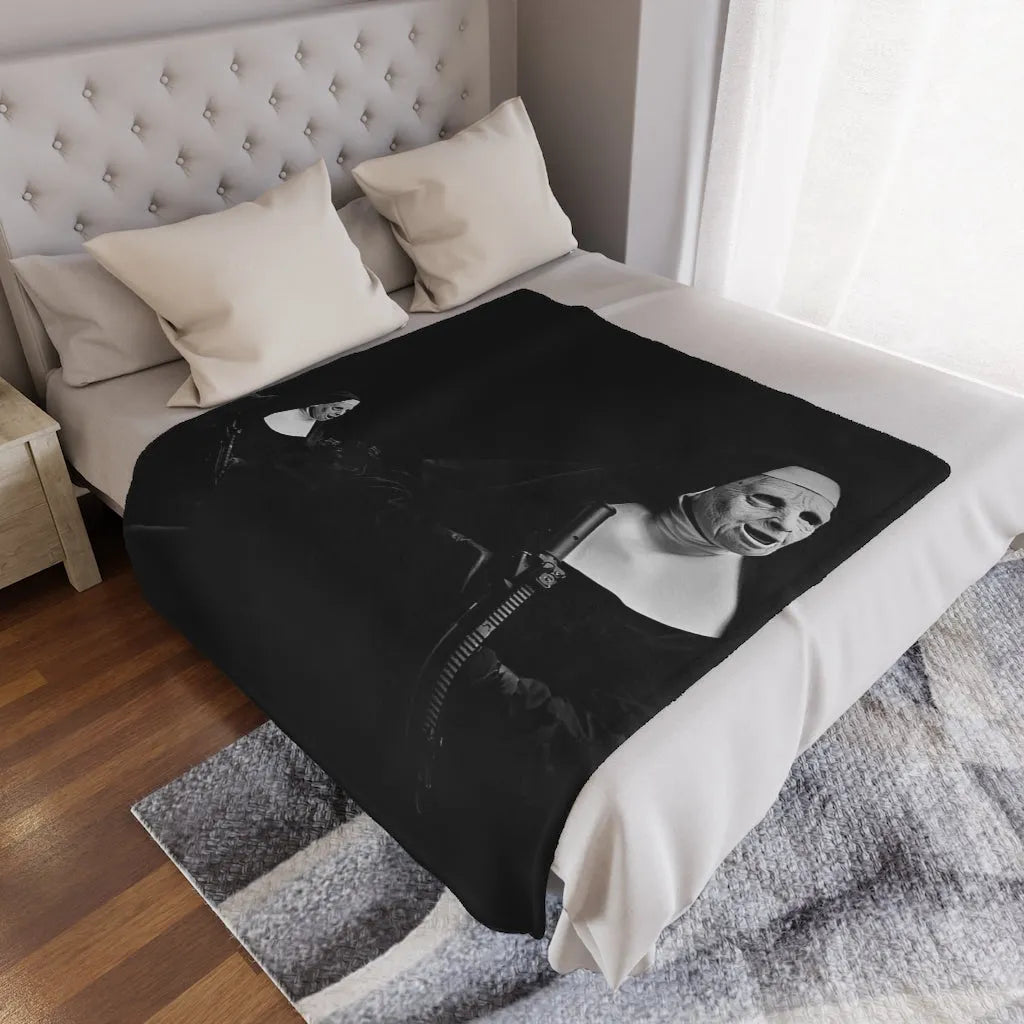 Boston Mobster Mafia Massachusetts Art Gangsters Minky Blanket