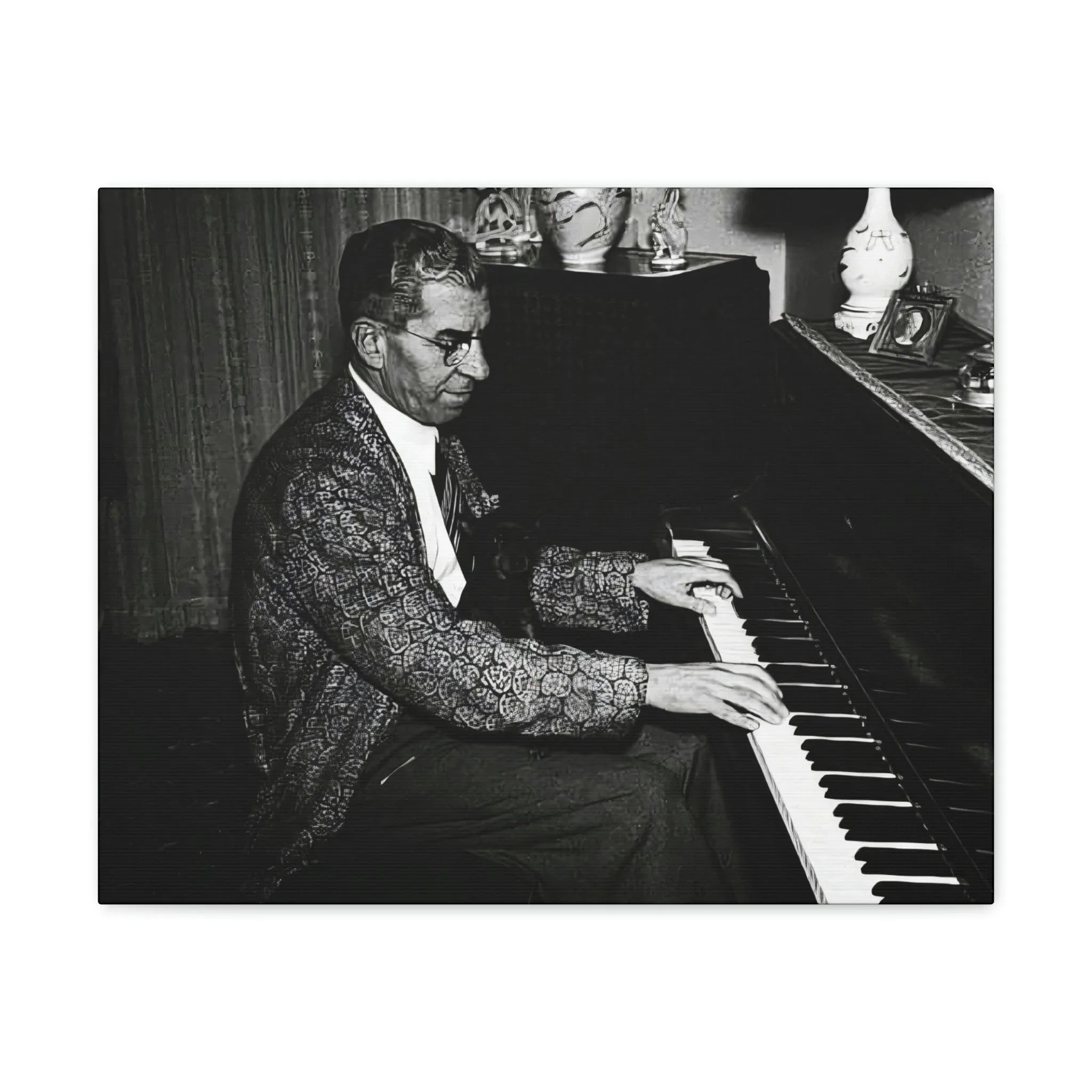 Charles Lucky Luciano Mobster Canvas Gallery Wraps