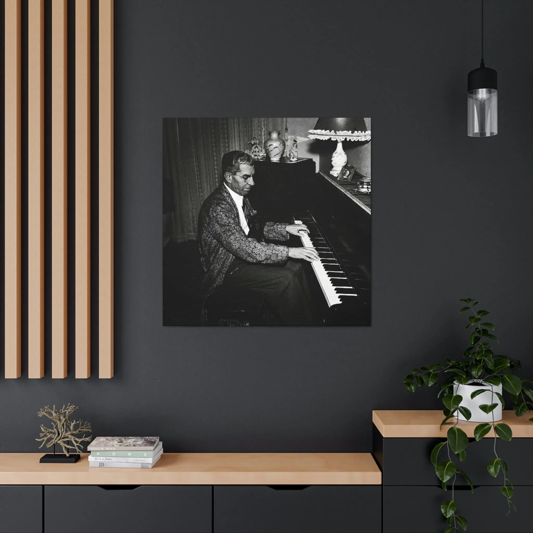 Charles Lucky Luciano Mobster Canvas Gallery Wraps