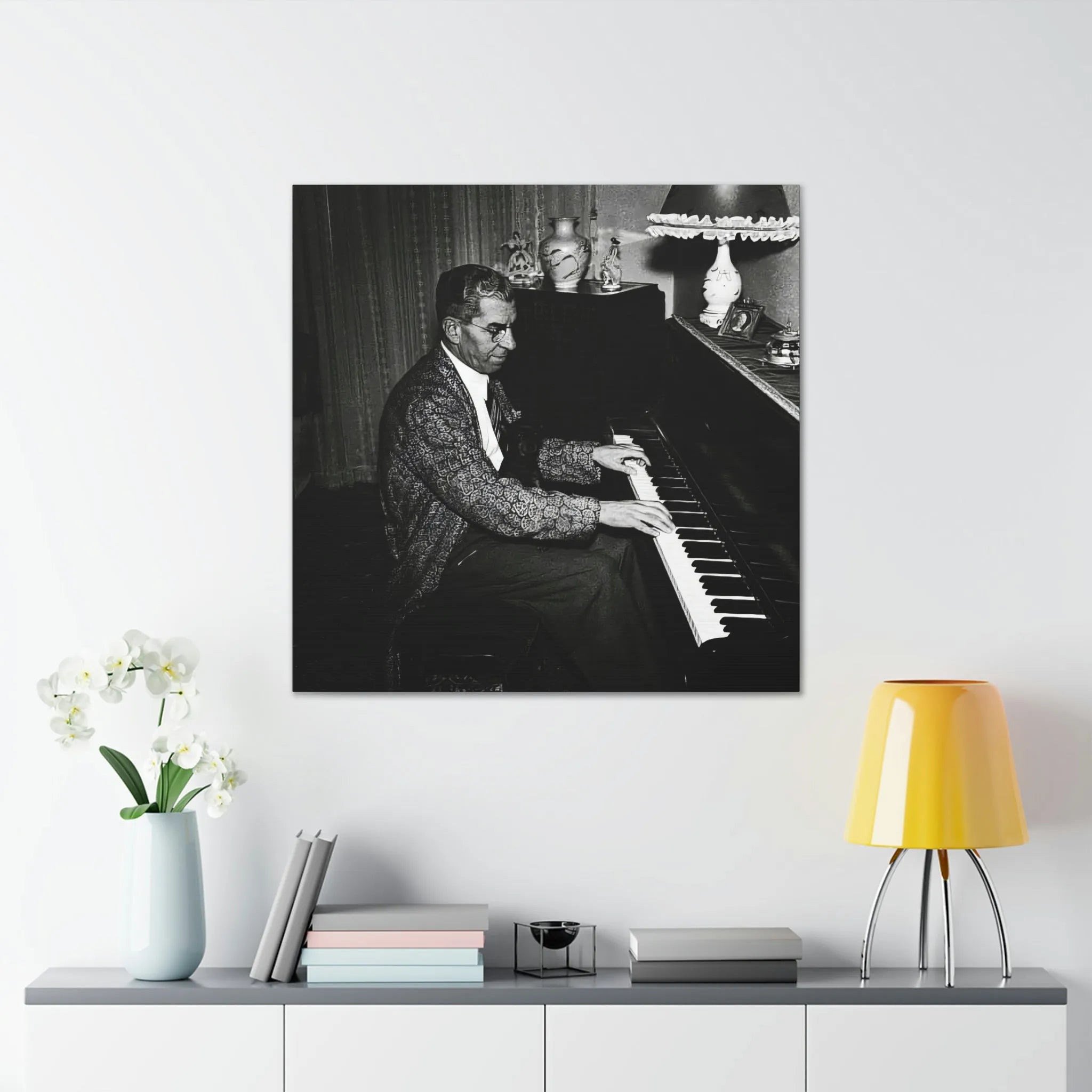 Charles Lucky Luciano Mobster Canvas Gallery Wraps