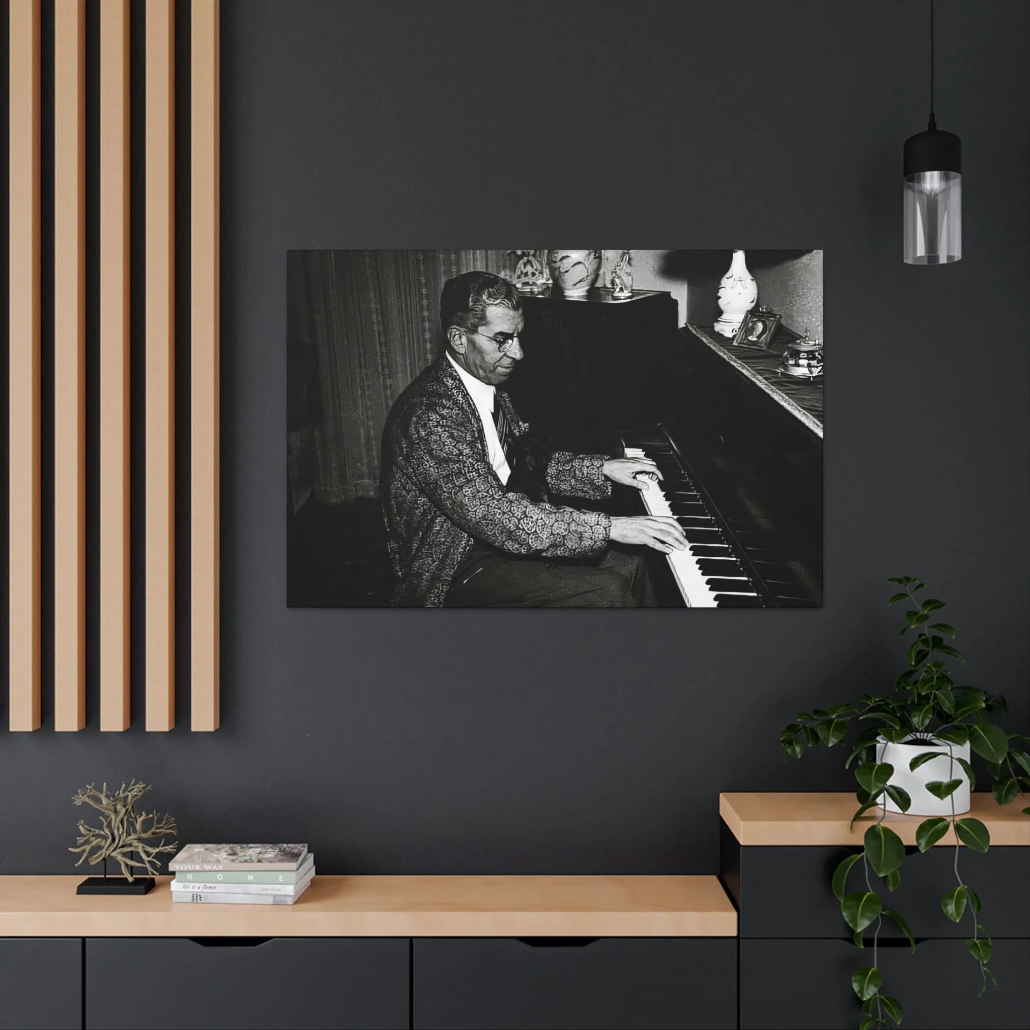 Charles Lucky Luciano Mobster Canvas Gallery Wraps