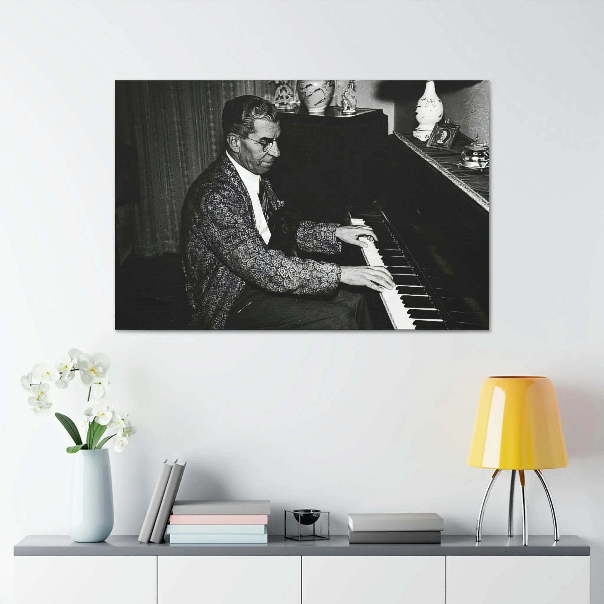 Charles Lucky Luciano Mobster Canvas Gallery Wraps