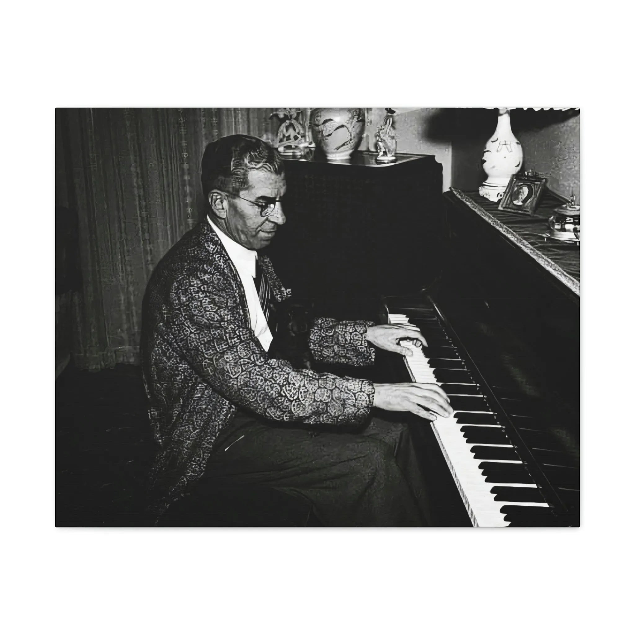 Charles Lucky Luciano Mobster Canvas Gallery Wraps