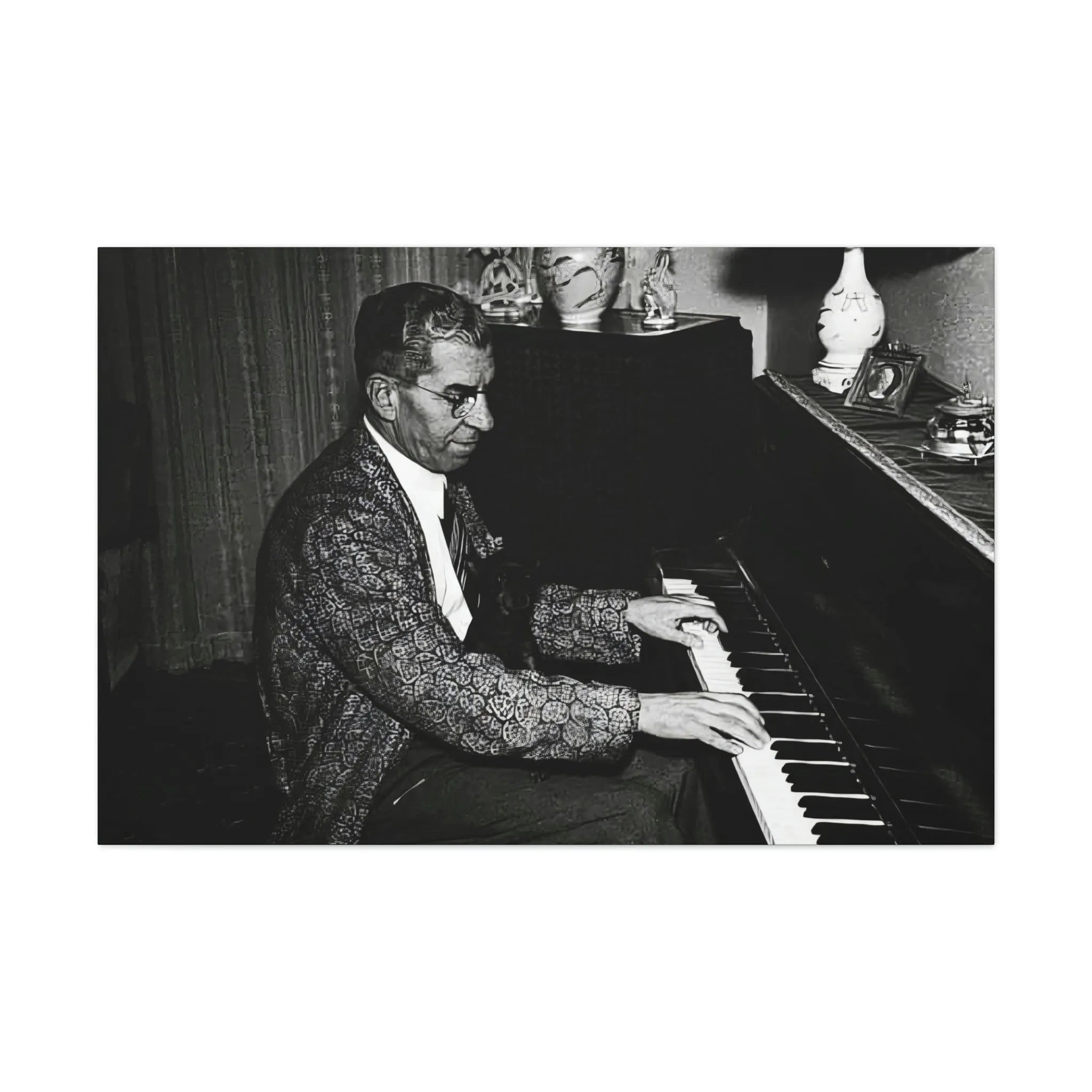 Charles Lucky Luciano Mobster Canvas Gallery Wraps