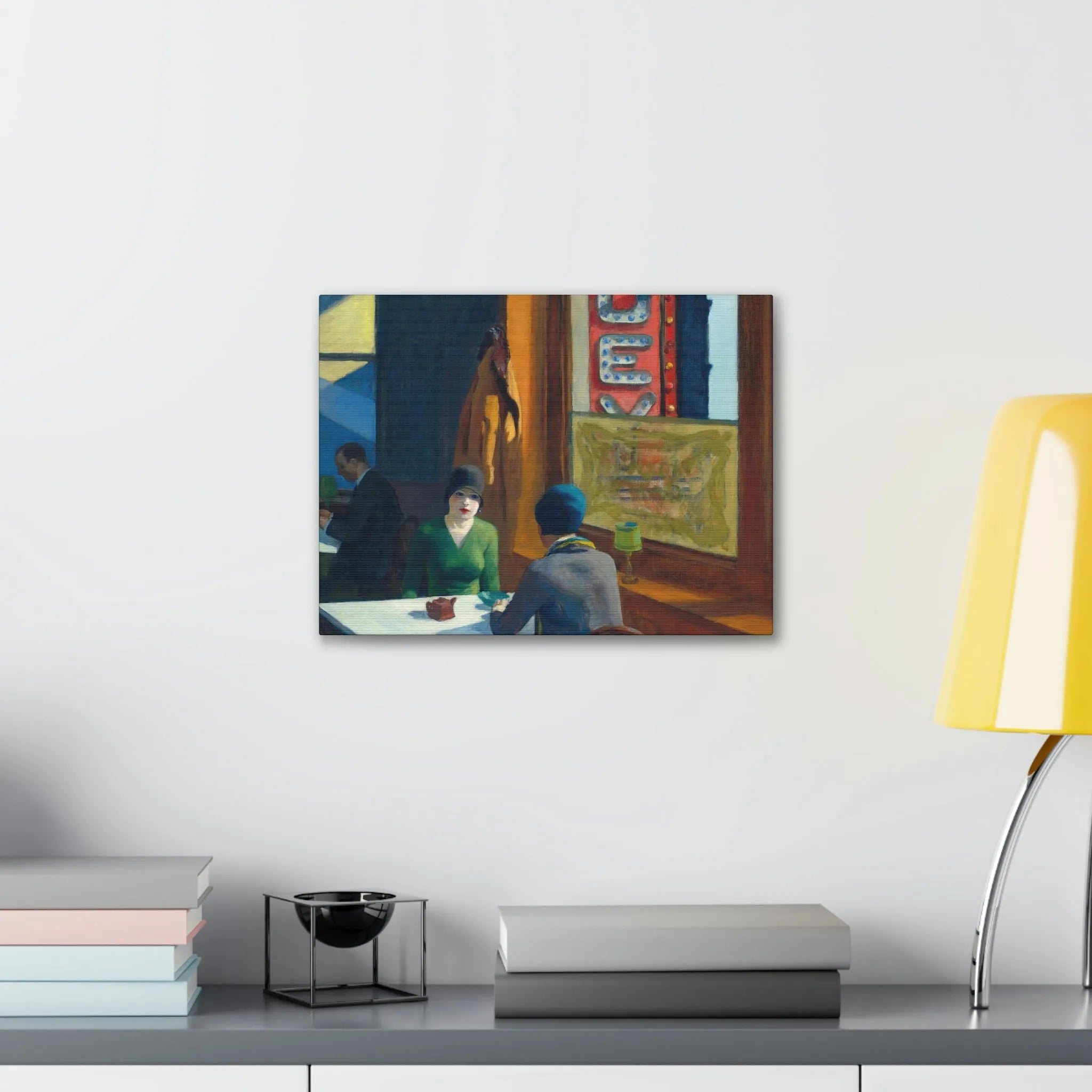 Chop Suey by Edward Hopper Art Canvas Gallery Wraps