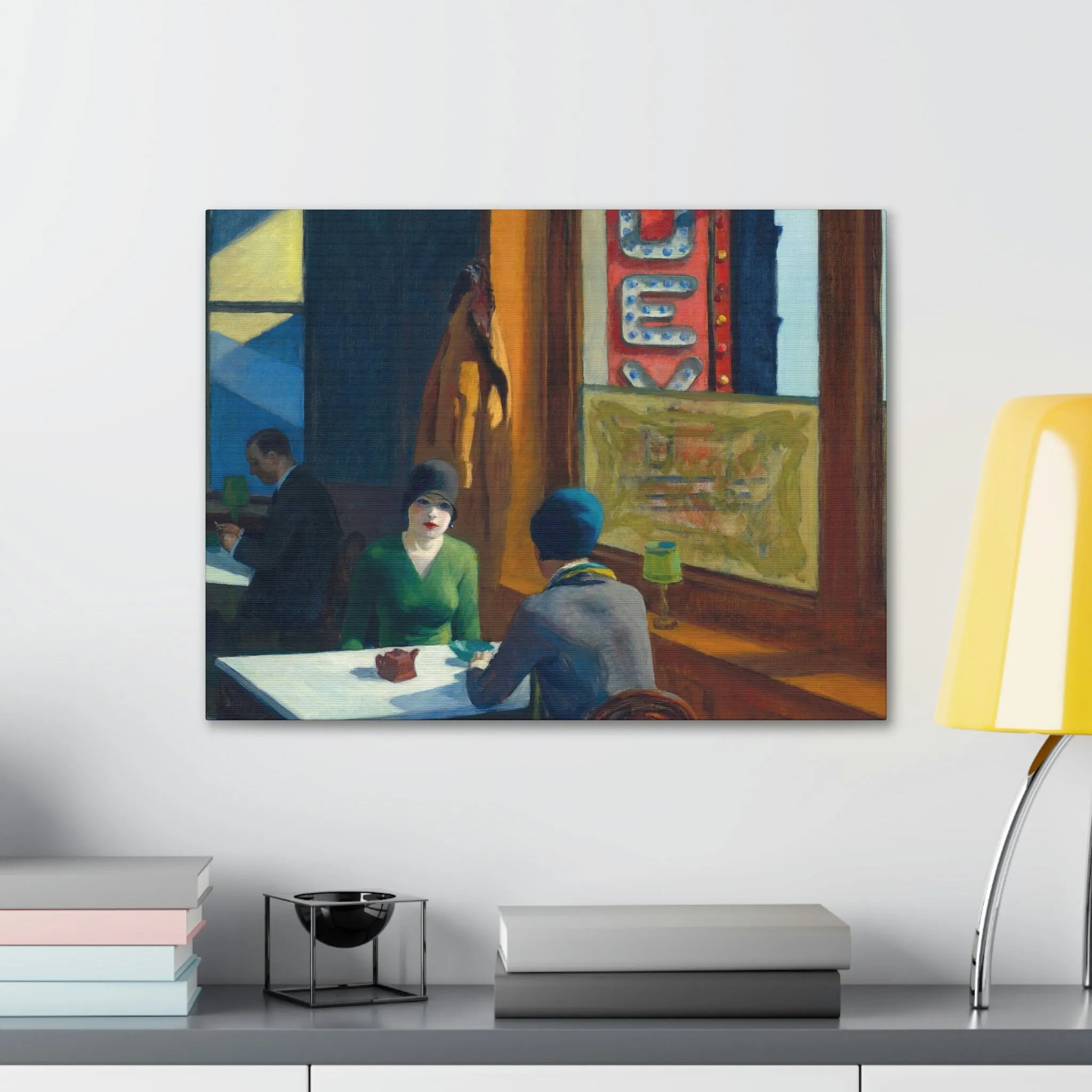 Chop Suey by Edward Hopper Art Canvas Gallery Wraps