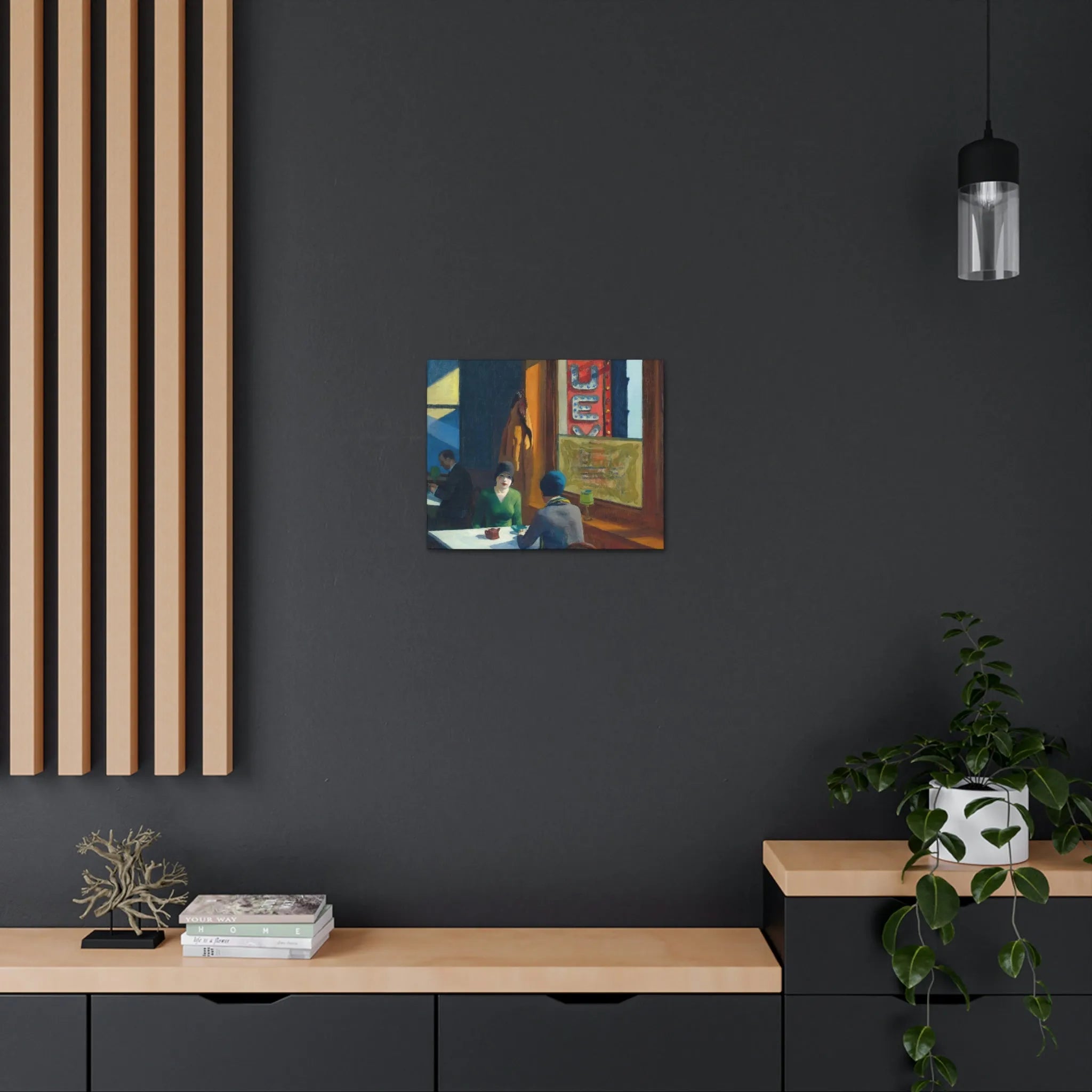 Chop Suey by Edward Hopper Art Canvas Gallery Wraps
