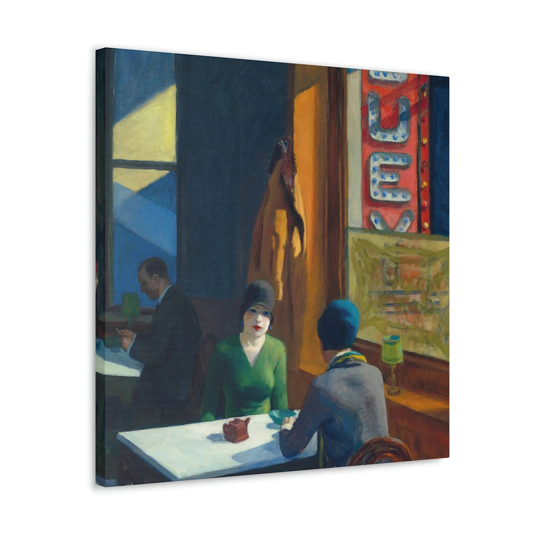 Chop Suey by Edward Hopper Art Canvas Gallery Wraps