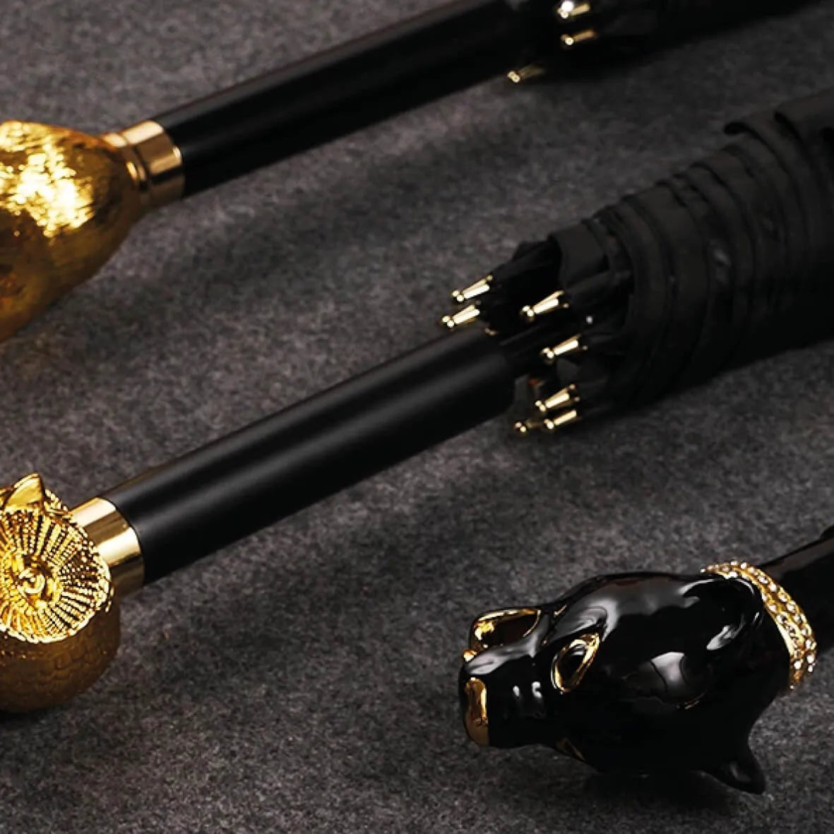 Crystal Gem Gentleman Luxury Business Umbrella