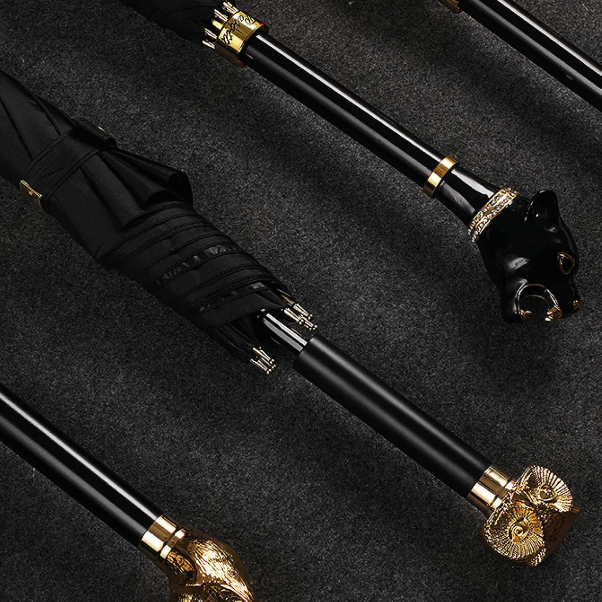 Crystal Gem Gentleman Luxury Business Umbrella