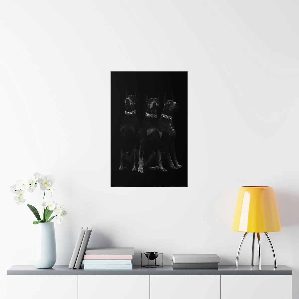 Dobermans Pinscher Gangster Dog Art Premium Posters
