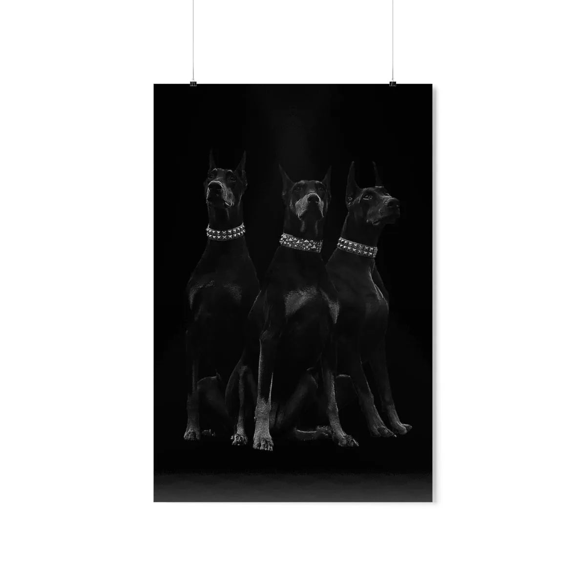 Dobermans Pinscher Gangster Dog Art Premium Posters