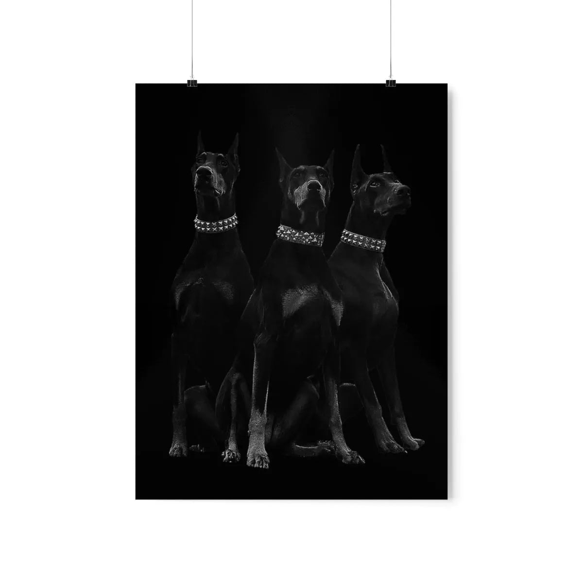 Dobermans Pinscher Gangster Dog Art Premium Posters