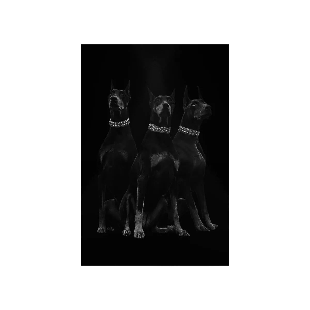 Dobermans Pinscher Gangster Dog Art Premium Posters