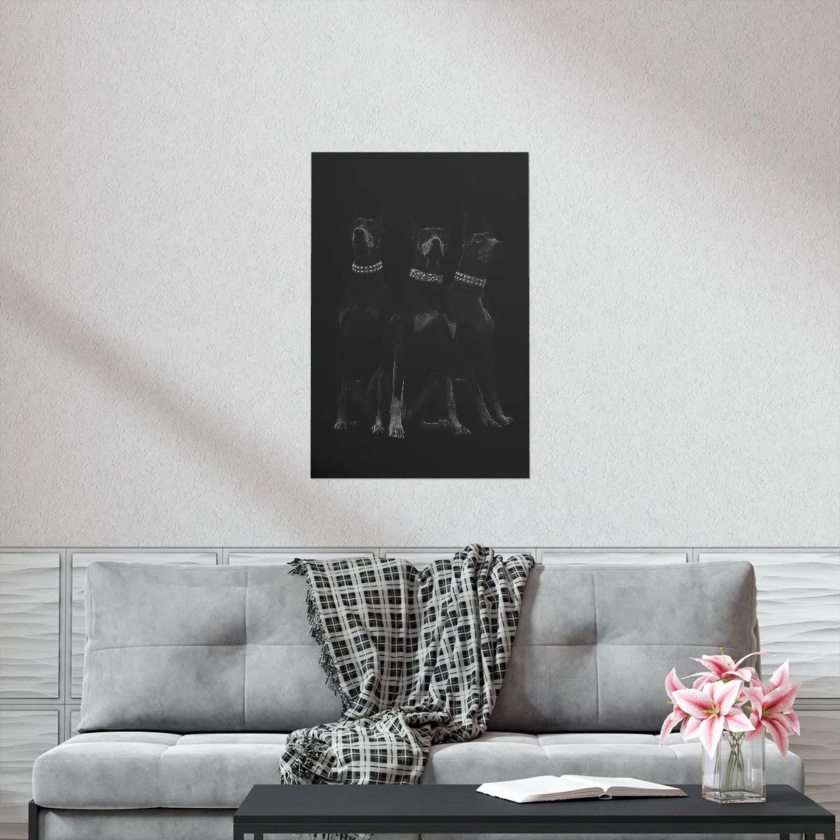 Dobermans Pinscher Gangster Dog Art Premium Posters