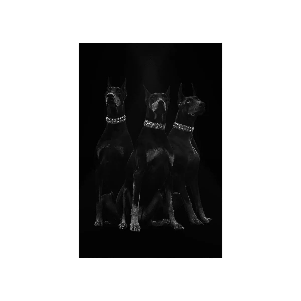 Dobermans Pinscher Gangster Dog Art Premium Posters