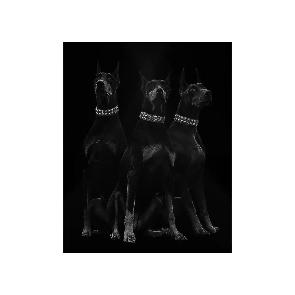 Dobermans Pinscher Gangster Dog Art Premium Posters