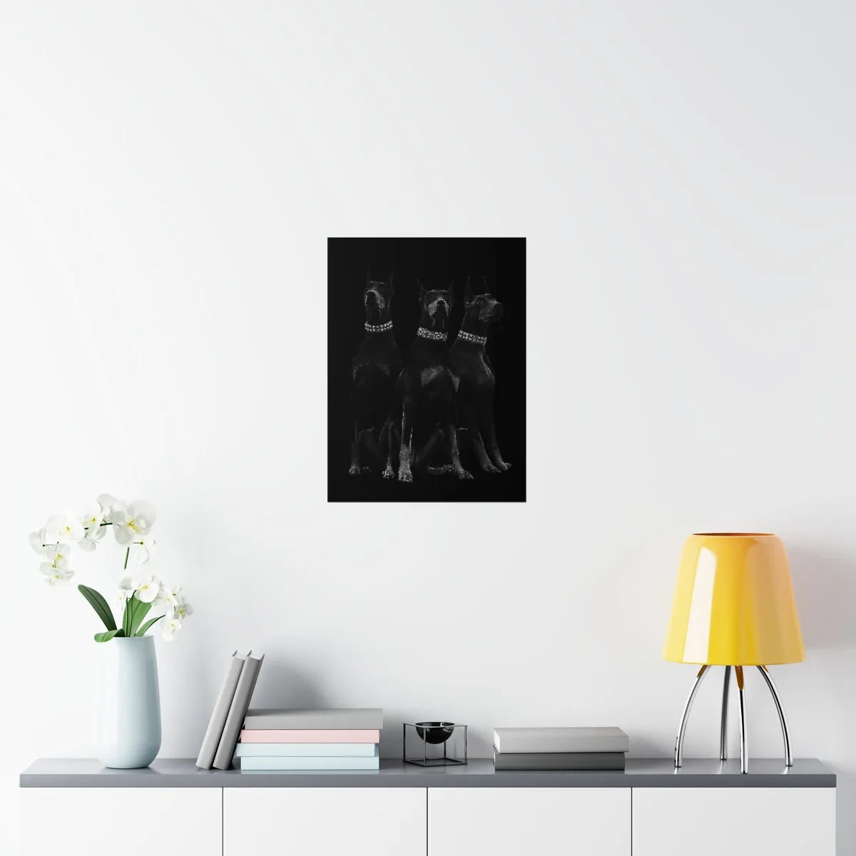 Dobermans Pinscher Gangster Dog Art Premium Posters