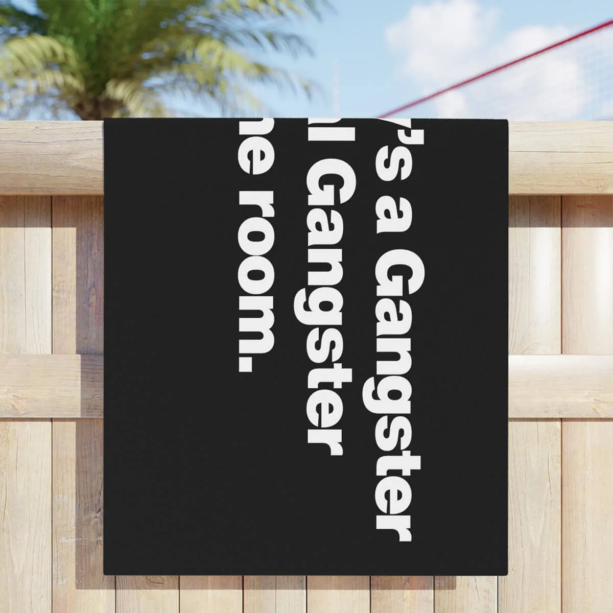Everybody is a Gangster John Gotti Beach Towel