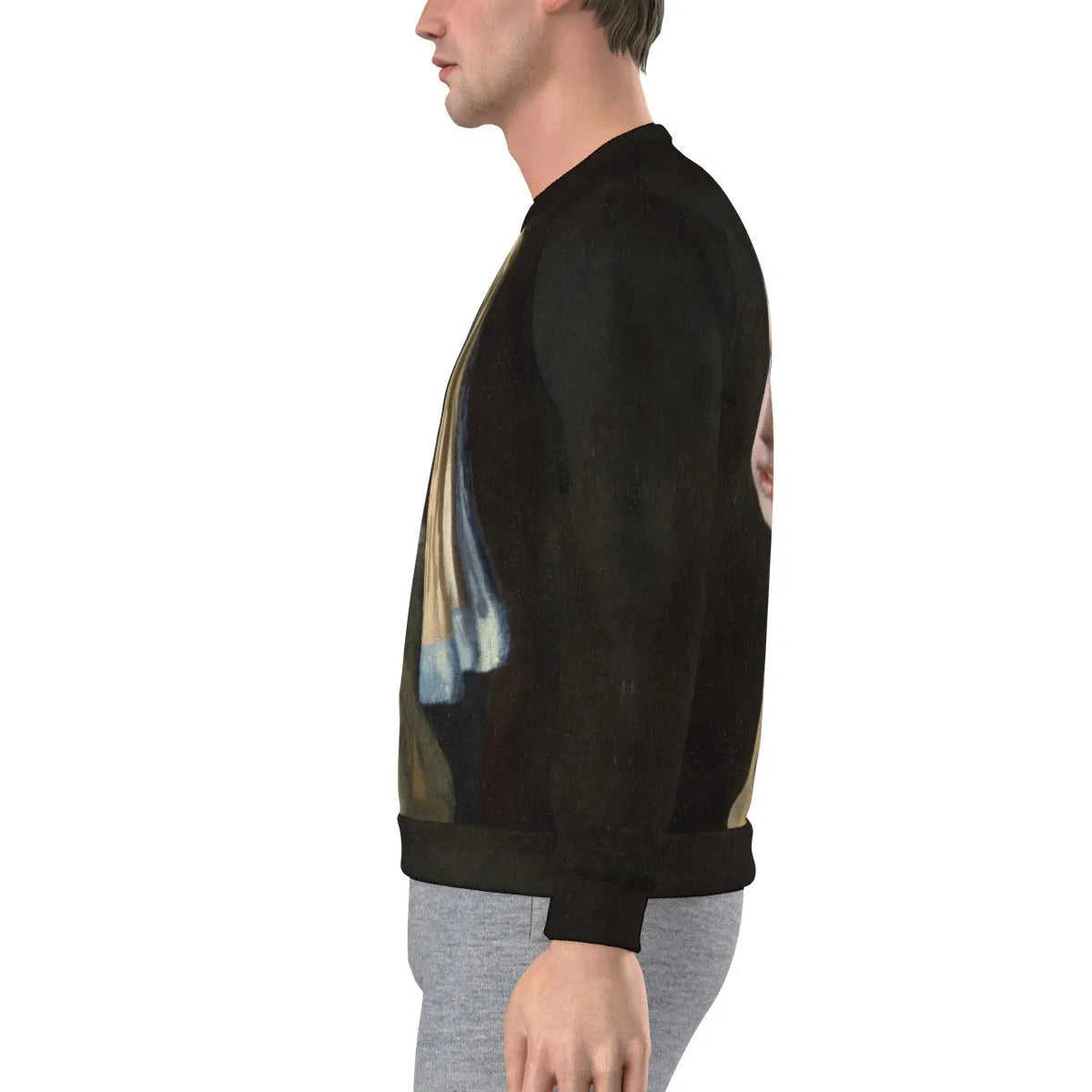 Girl with a Pearl Earring Johannes Vermeer Sweatshirt