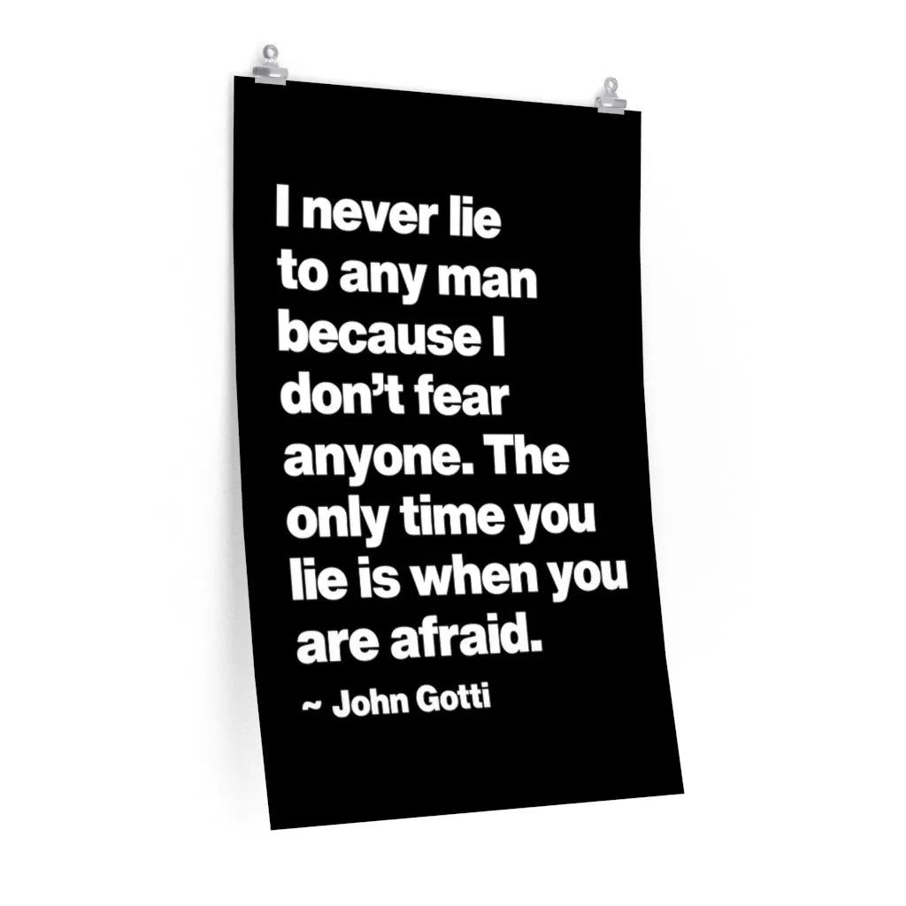 I Never Lie John Gotti The Teflon Don Mobster Premium Posters