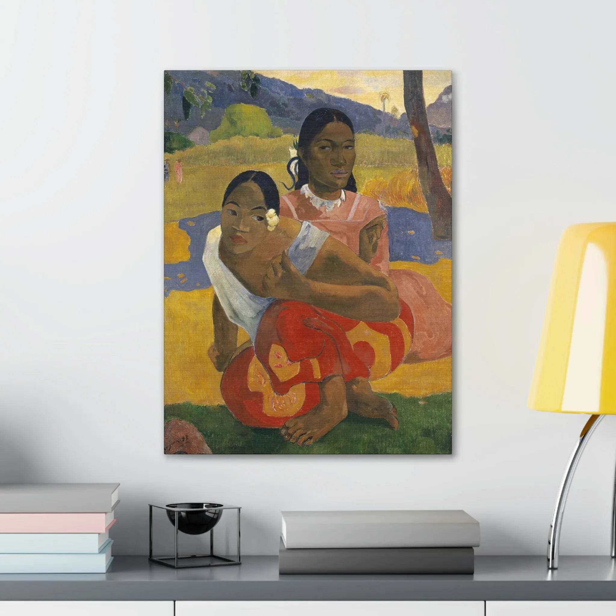 Nafea Faa Ipoipo by Paul Gauguin Art Canvas Gallery Wraps