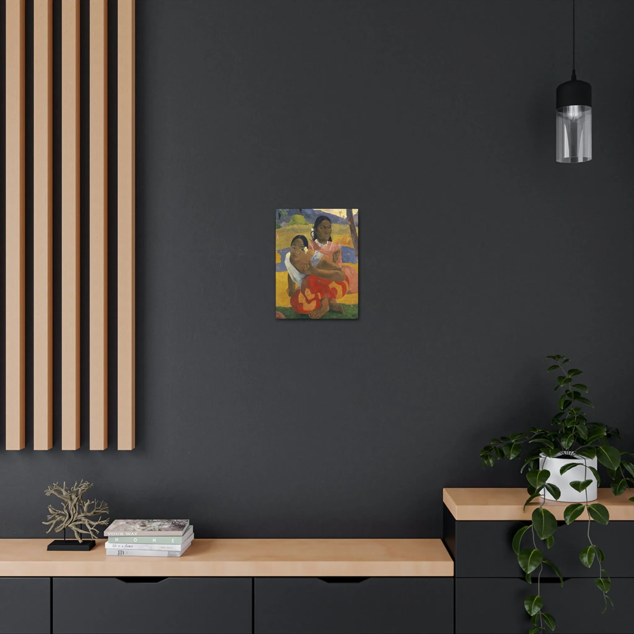 Nafea Faa Ipoipo by Paul Gauguin Art Canvas Gallery Wraps