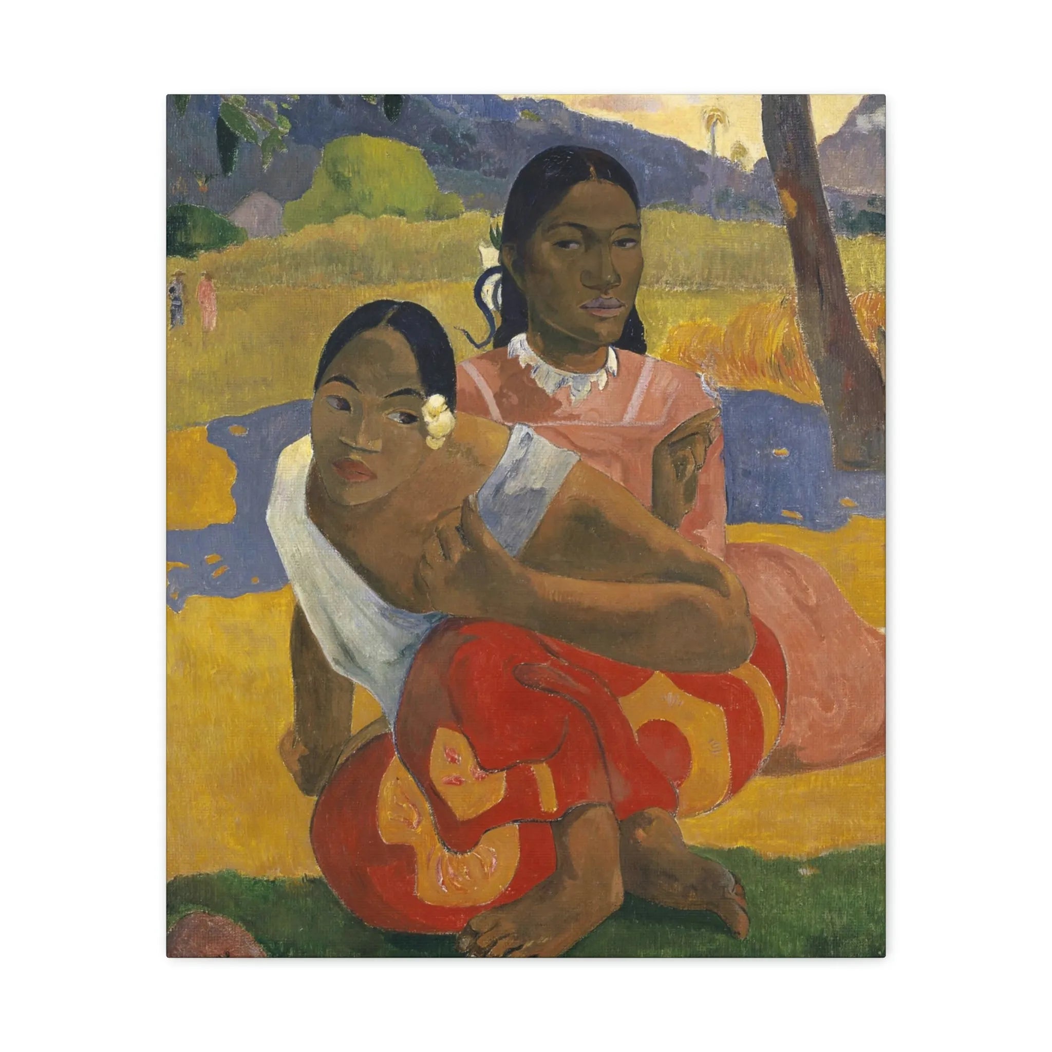 Nafea Faa Ipoipo by Paul Gauguin Art Canvas Gallery Wraps