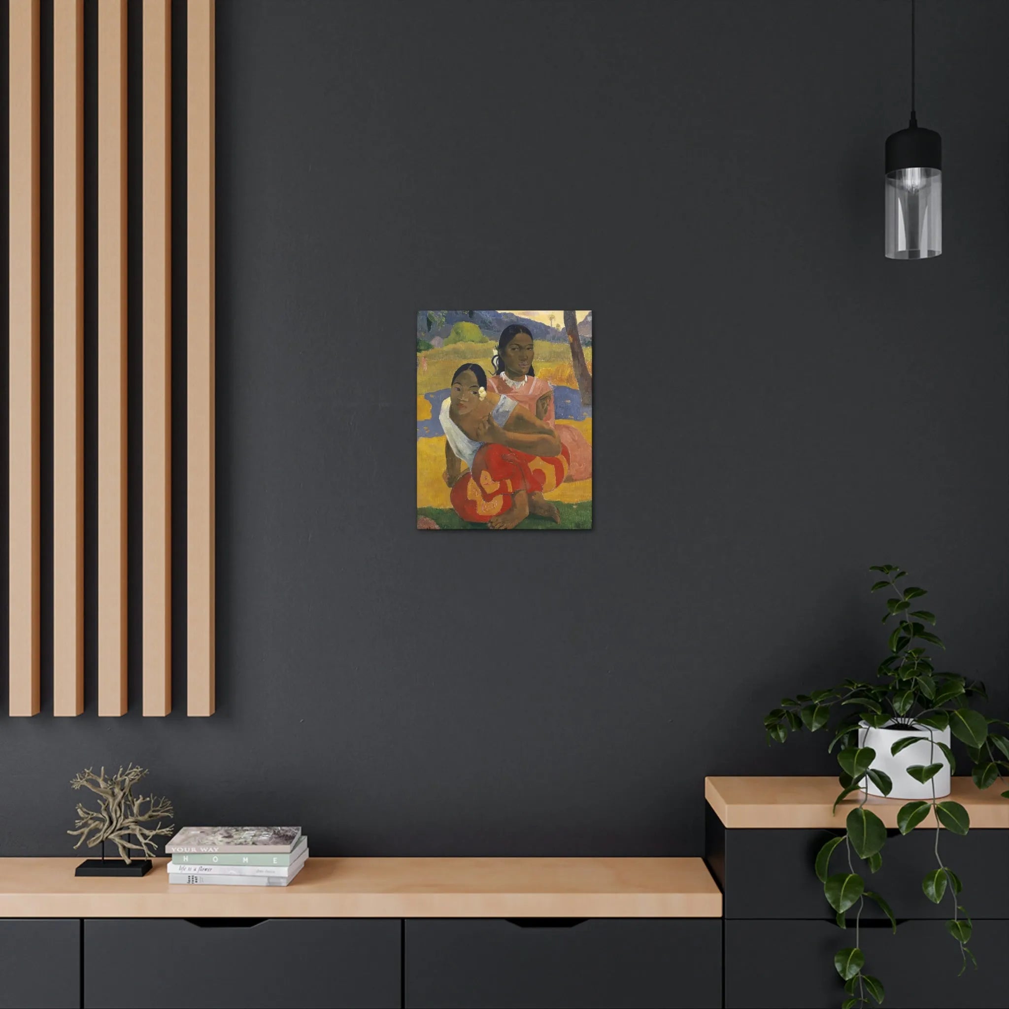 Nafea Faa Ipoipo by Paul Gauguin Art Canvas Gallery Wraps