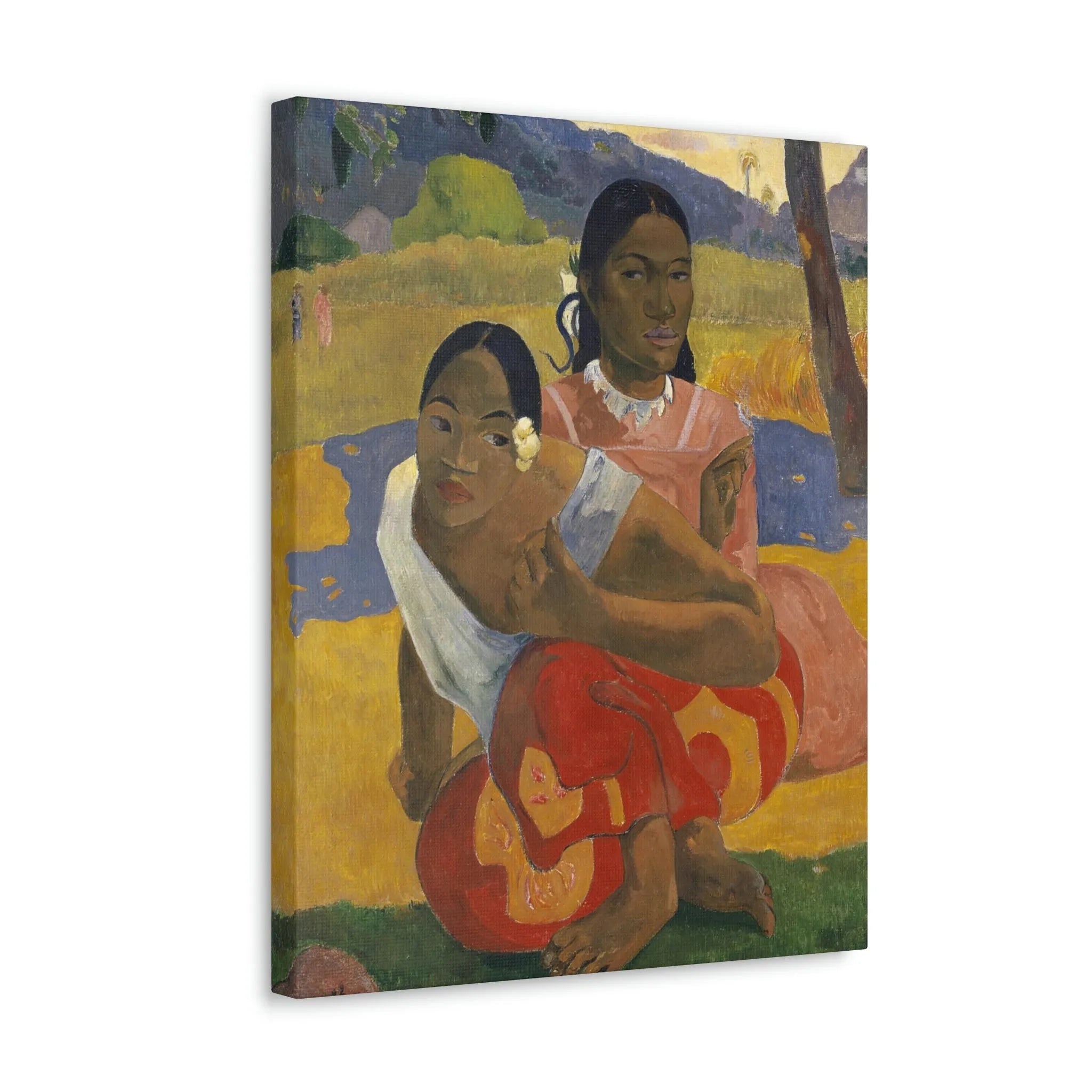 Nafea Faa Ipoipo by Paul Gauguin Art Canvas Gallery Wraps