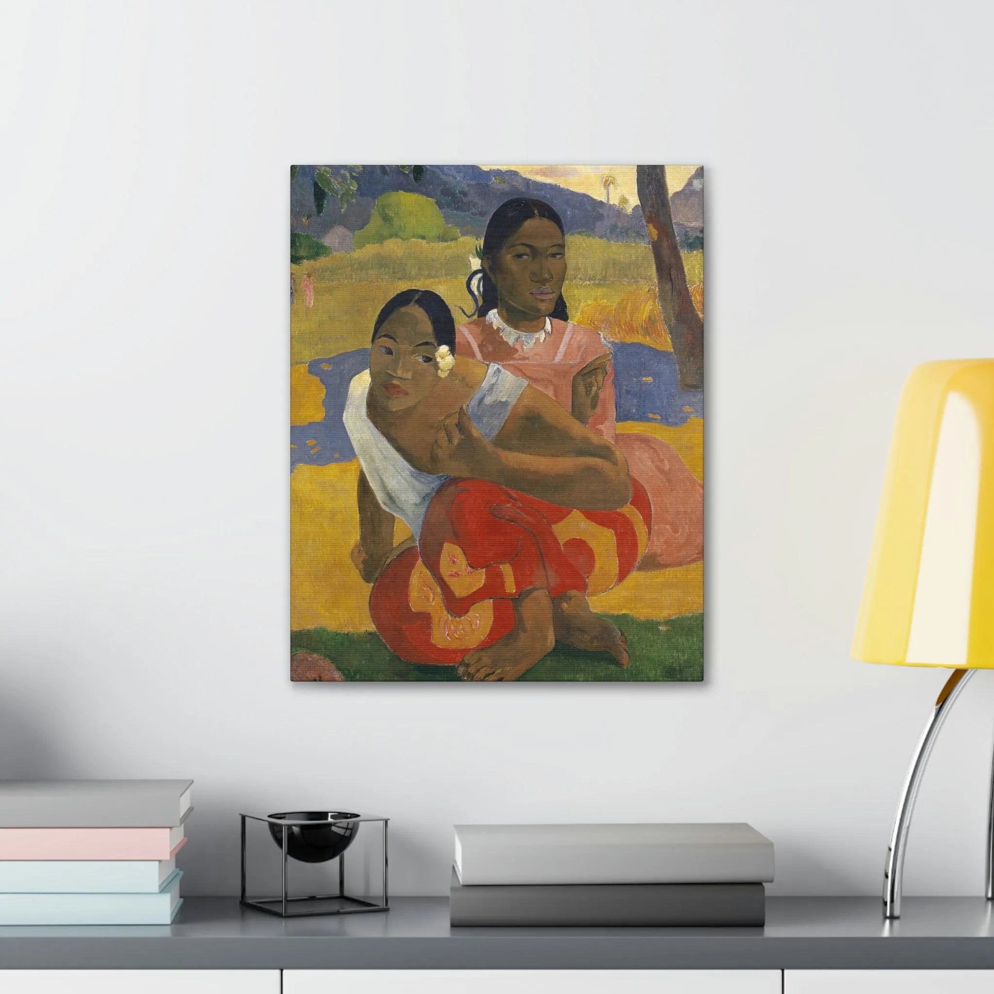 Nafea Faa Ipoipo by Paul Gauguin Art Canvas Gallery Wraps