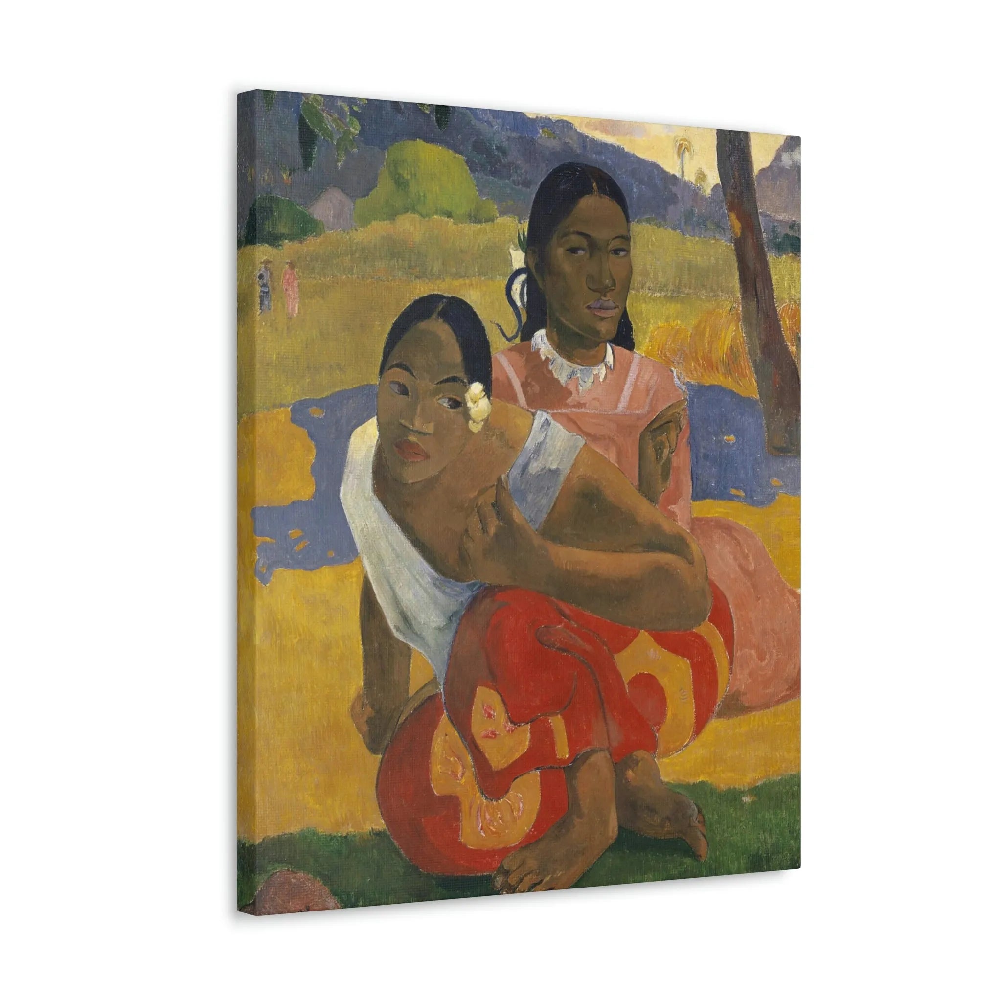 Nafea Faa Ipoipo by Paul Gauguin Art Canvas Gallery Wraps
