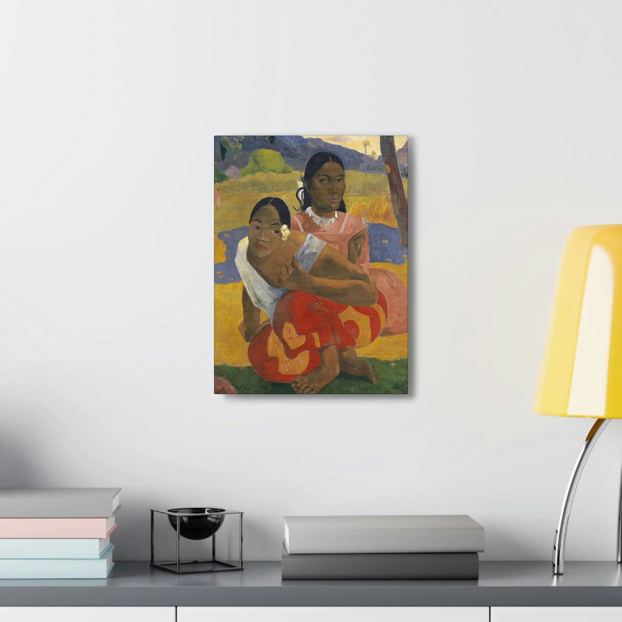Nafea Faa Ipoipo by Paul Gauguin Art Canvas Gallery Wraps