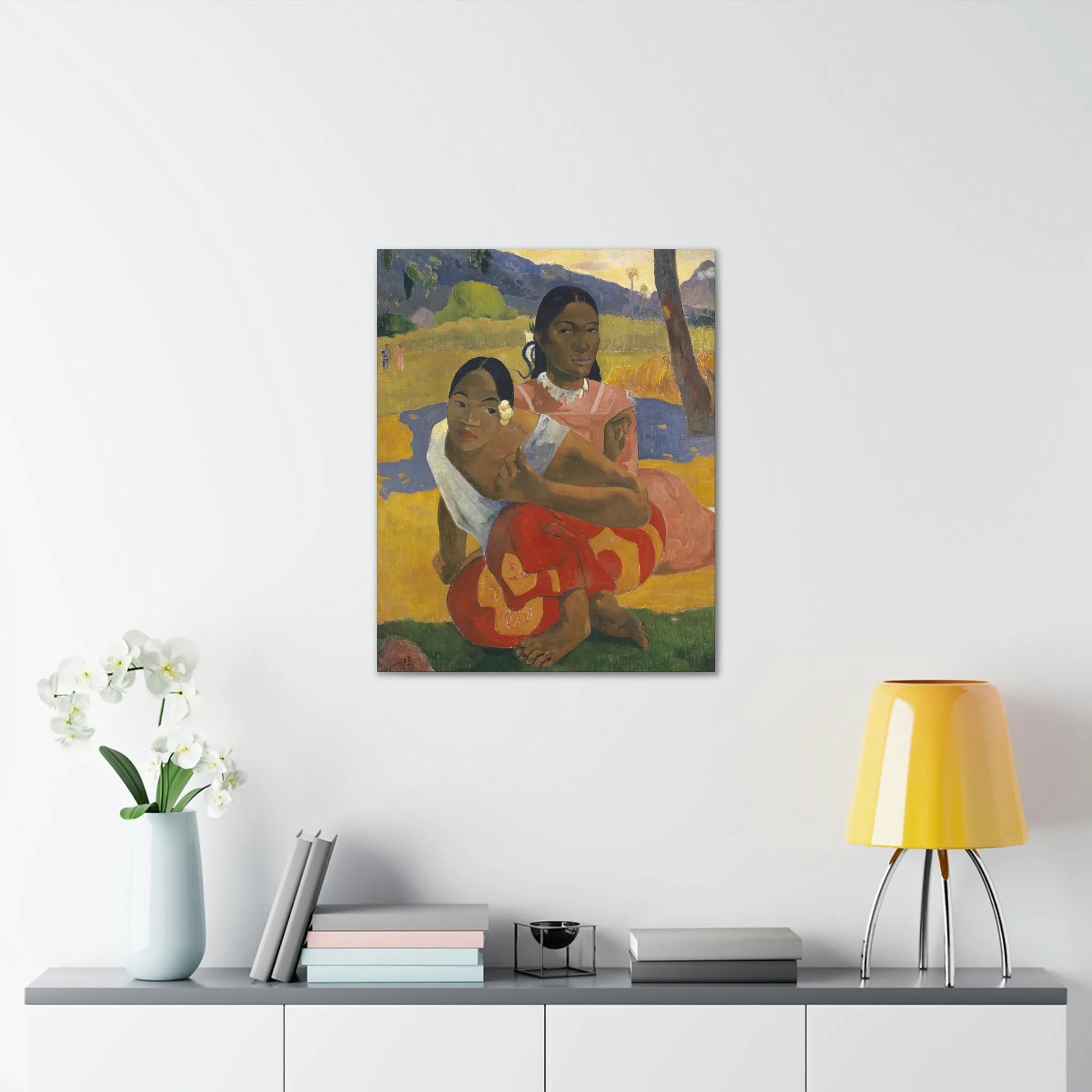 Nafea Faa Ipoipo by Paul Gauguin Art Canvas Gallery Wraps