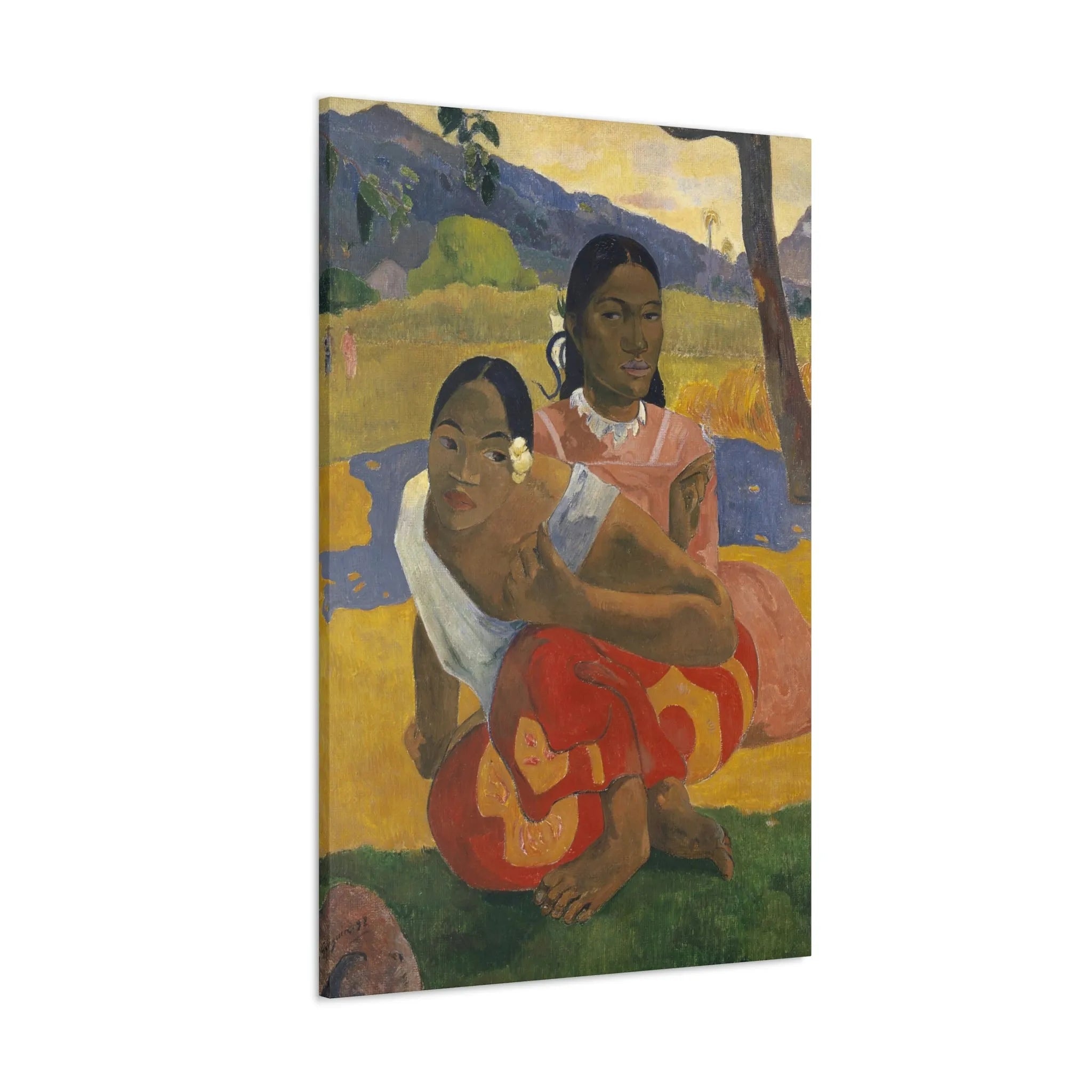 Nafea Faa Ipoipo by Paul Gauguin Art Canvas Gallery Wraps