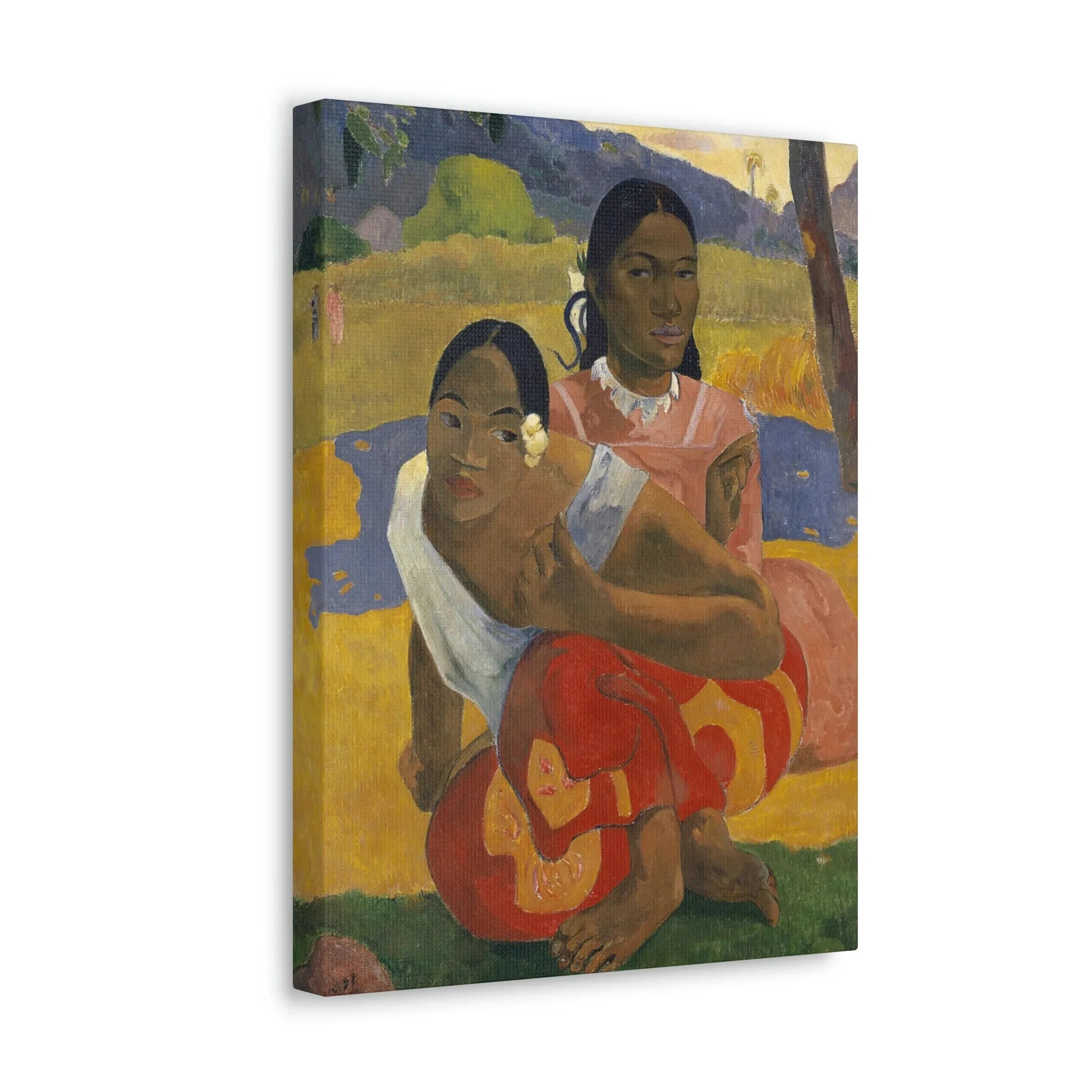 Nafea Faa Ipoipo by Paul Gauguin Art Canvas Gallery Wraps