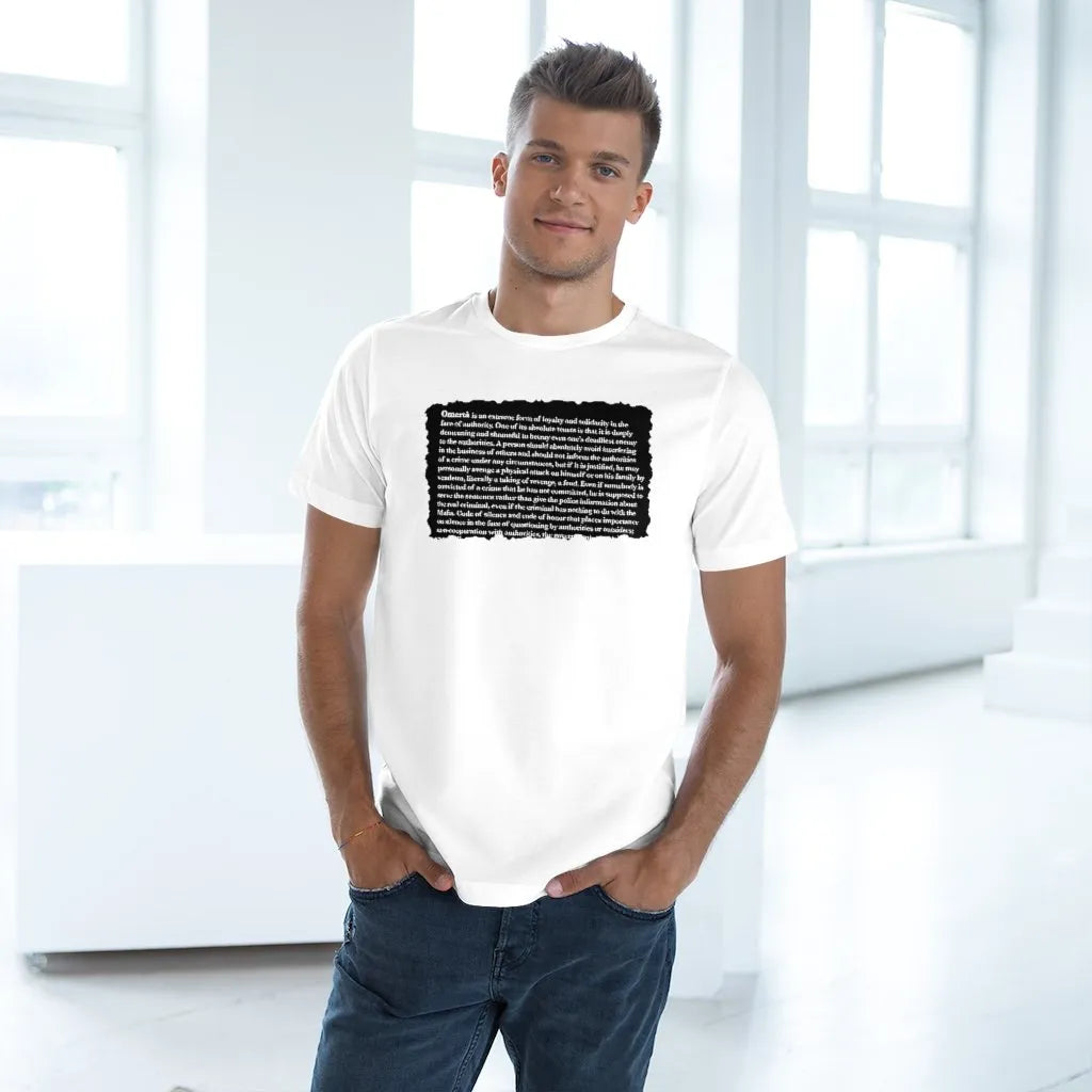 Omerta Stay Silent Mobster Code Mafia T-shirt