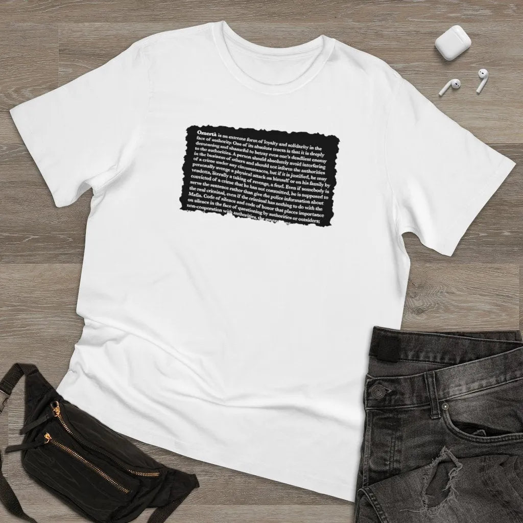 Omerta Stay Silent Mobster Code Mafia T-shirt