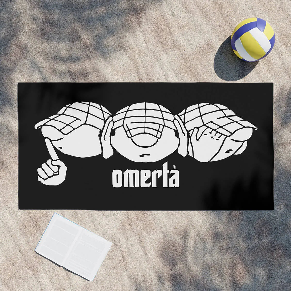 Omerta Ultras on tour Acab Code of Silence Beach Towel