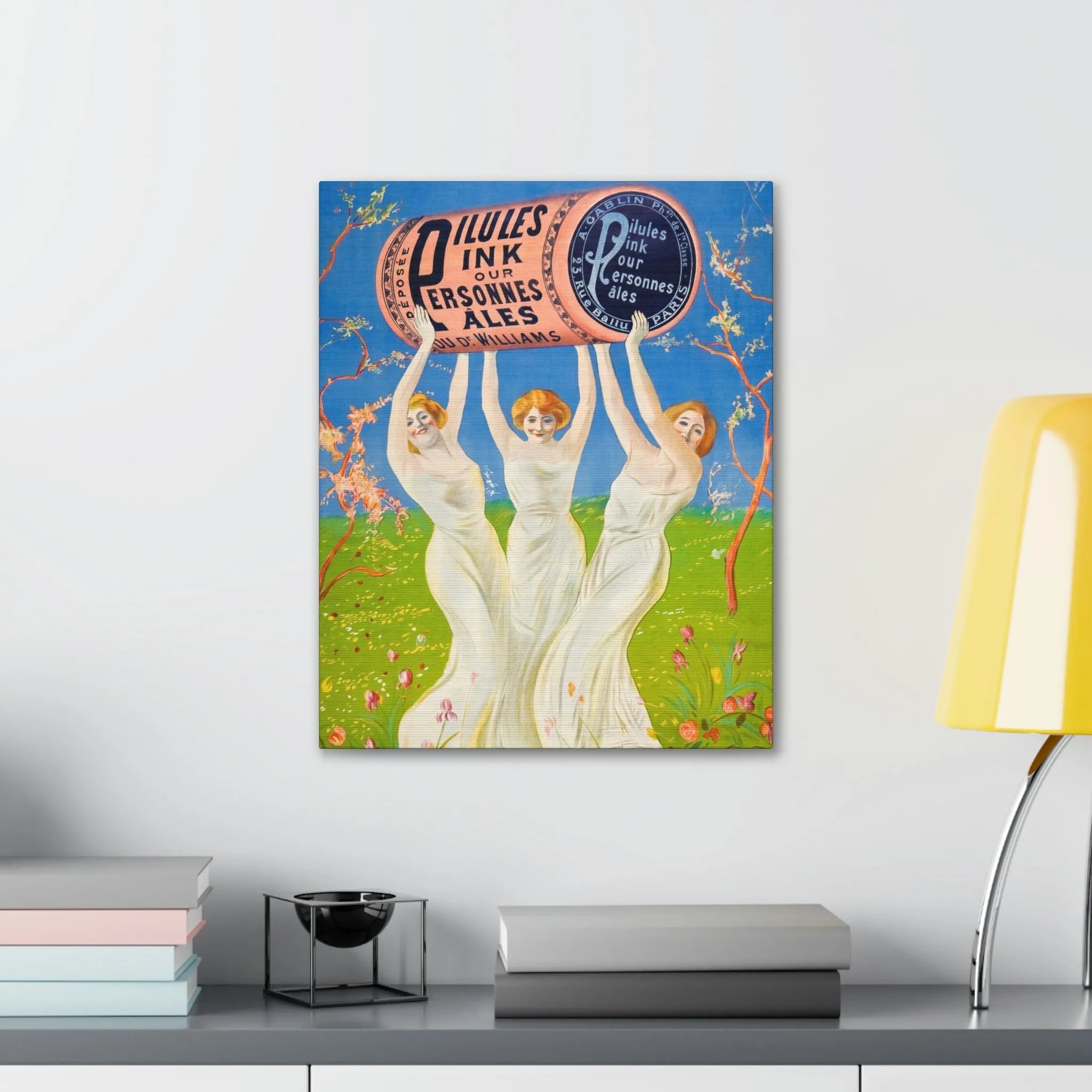 Pink Pills for Pale People Canvas Gallery Wraps