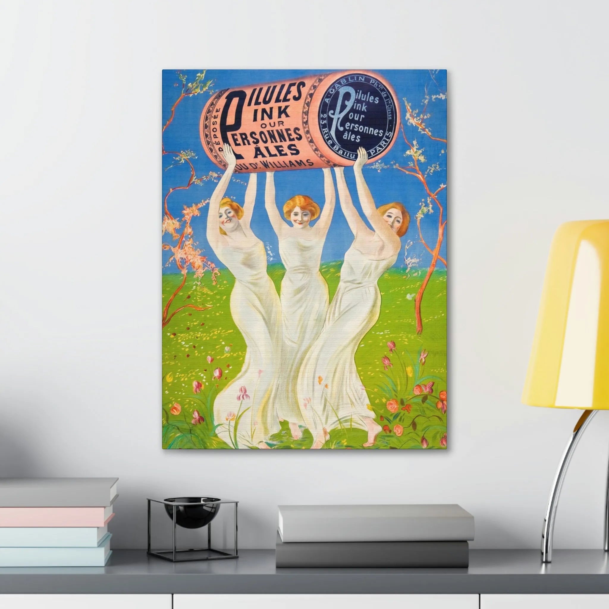 Pink Pills for Pale People Canvas Gallery Wraps