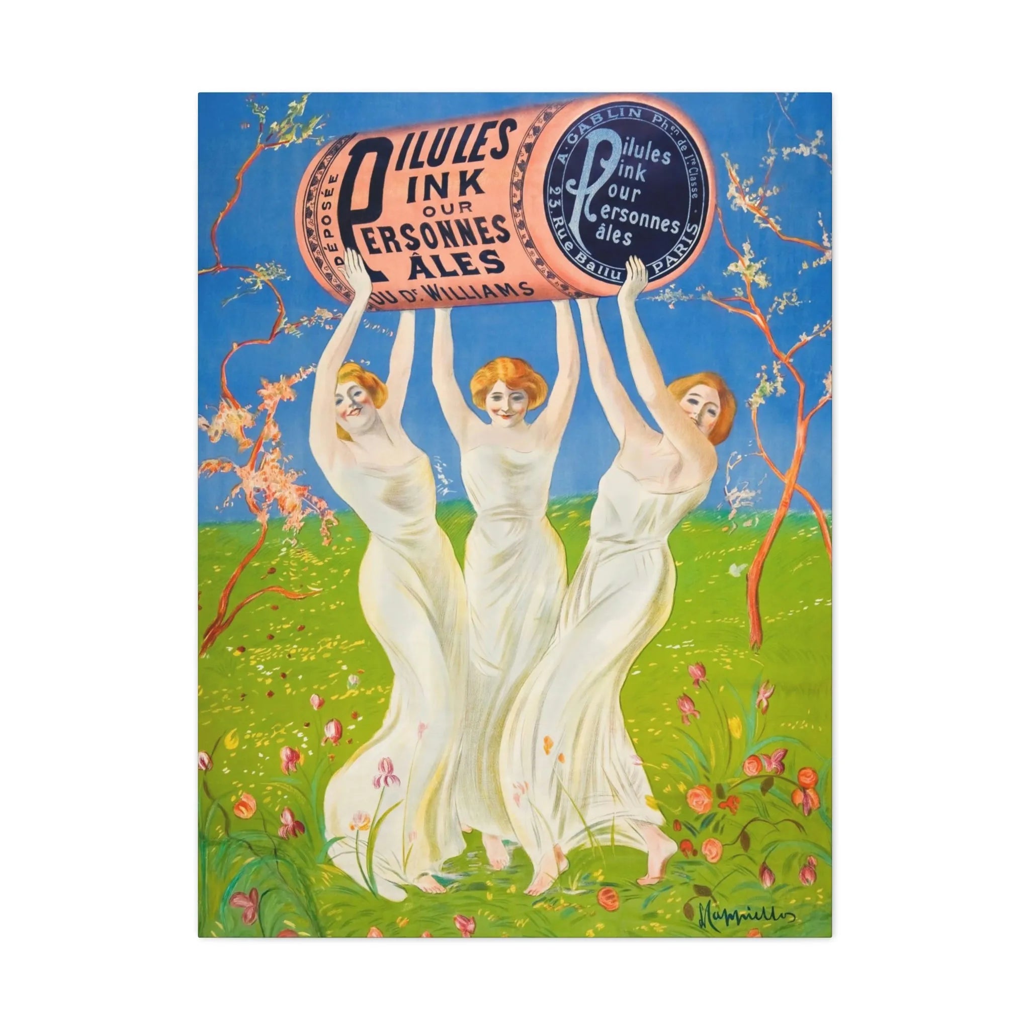 Pink Pills for Pale People Canvas Gallery Wraps