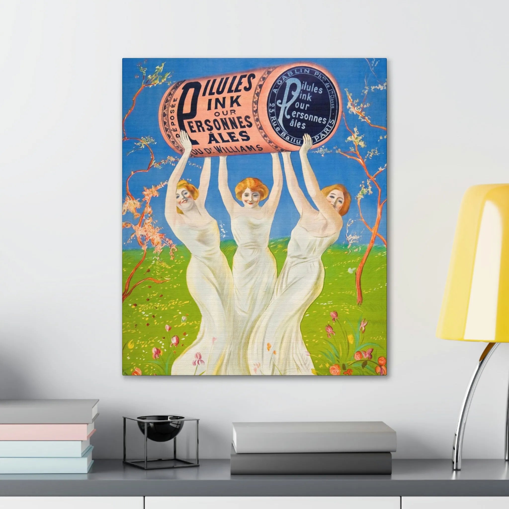 Pink Pills for Pale People Canvas Gallery Wraps