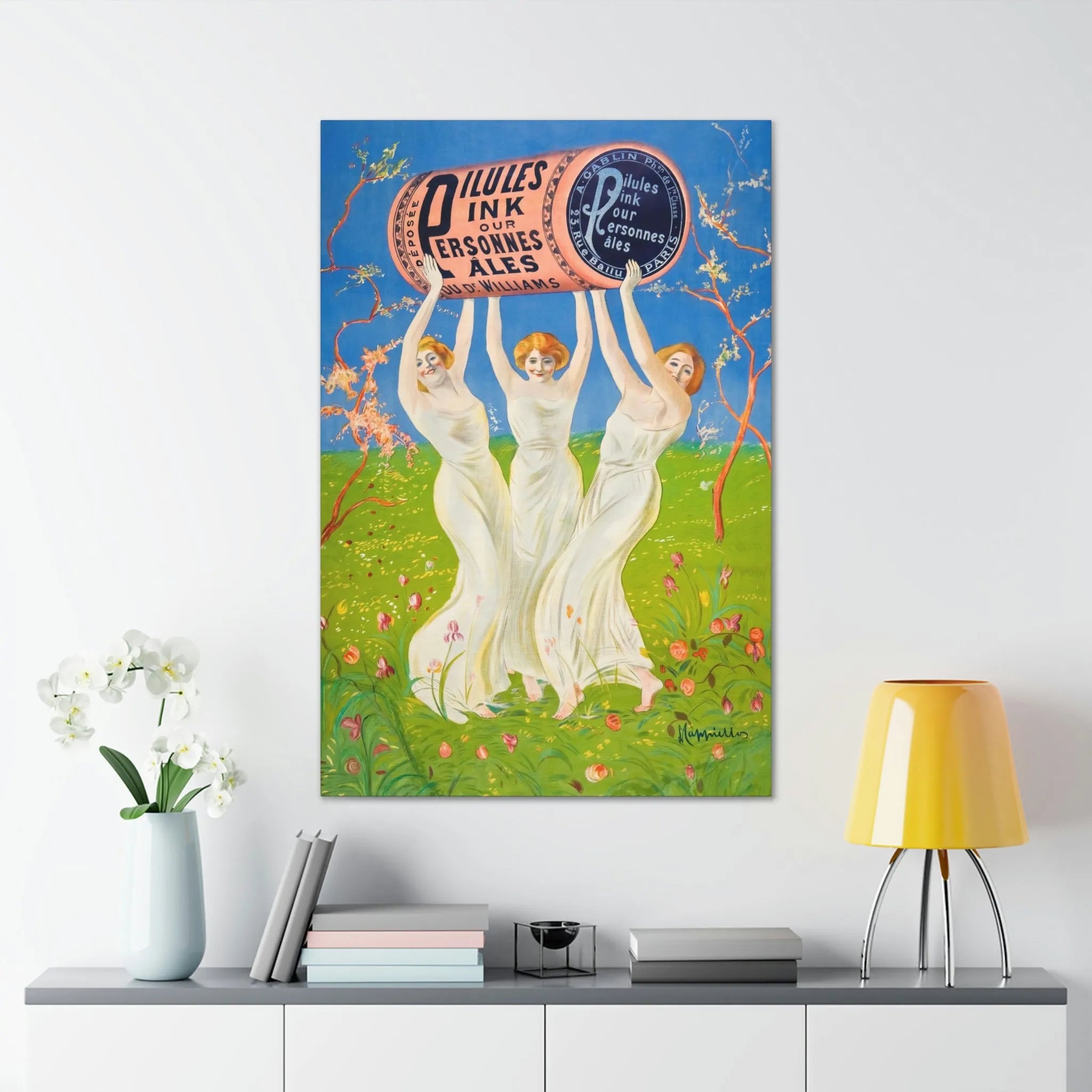 Pink Pills for Pale People Canvas Gallery Wraps