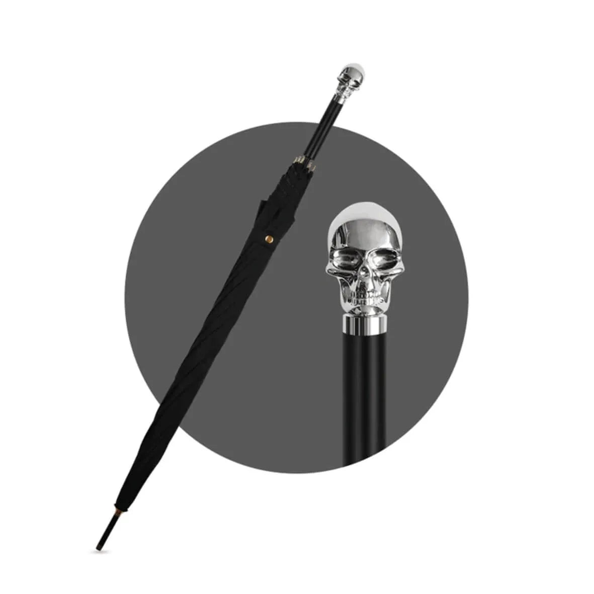 Silver Skull Gentleman Luxury Business Umbrella