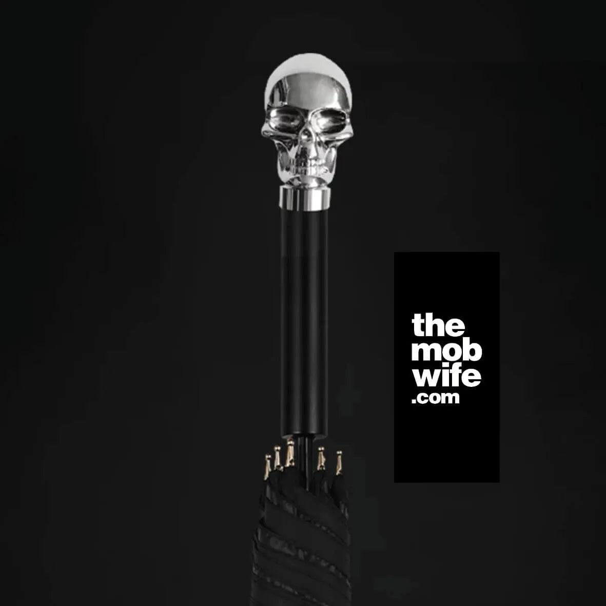 Silver Skull Gentleman Luxury Business Umbrella