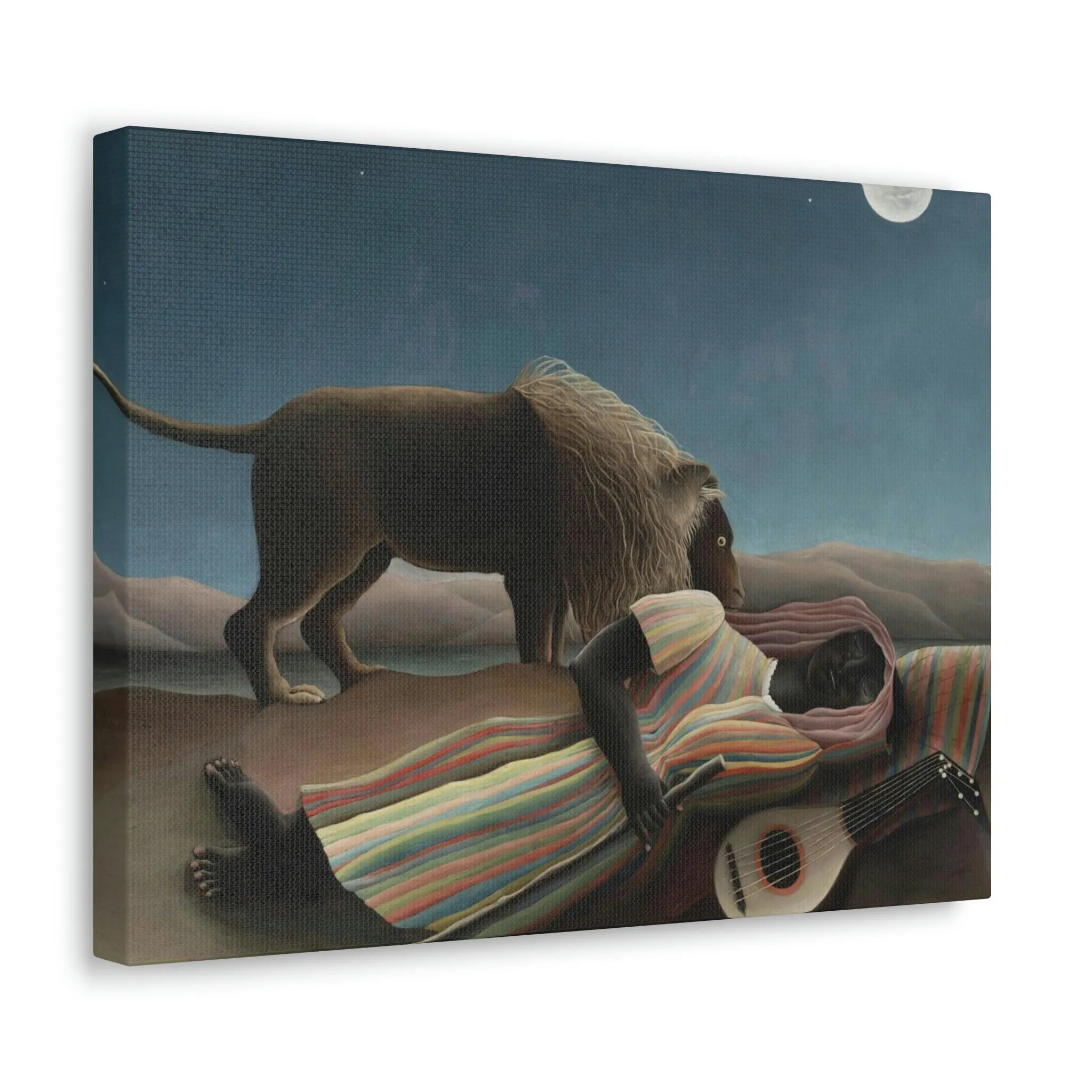 The Sleeping Gypsy Henri Rousseau Canvas Gallery Wraps