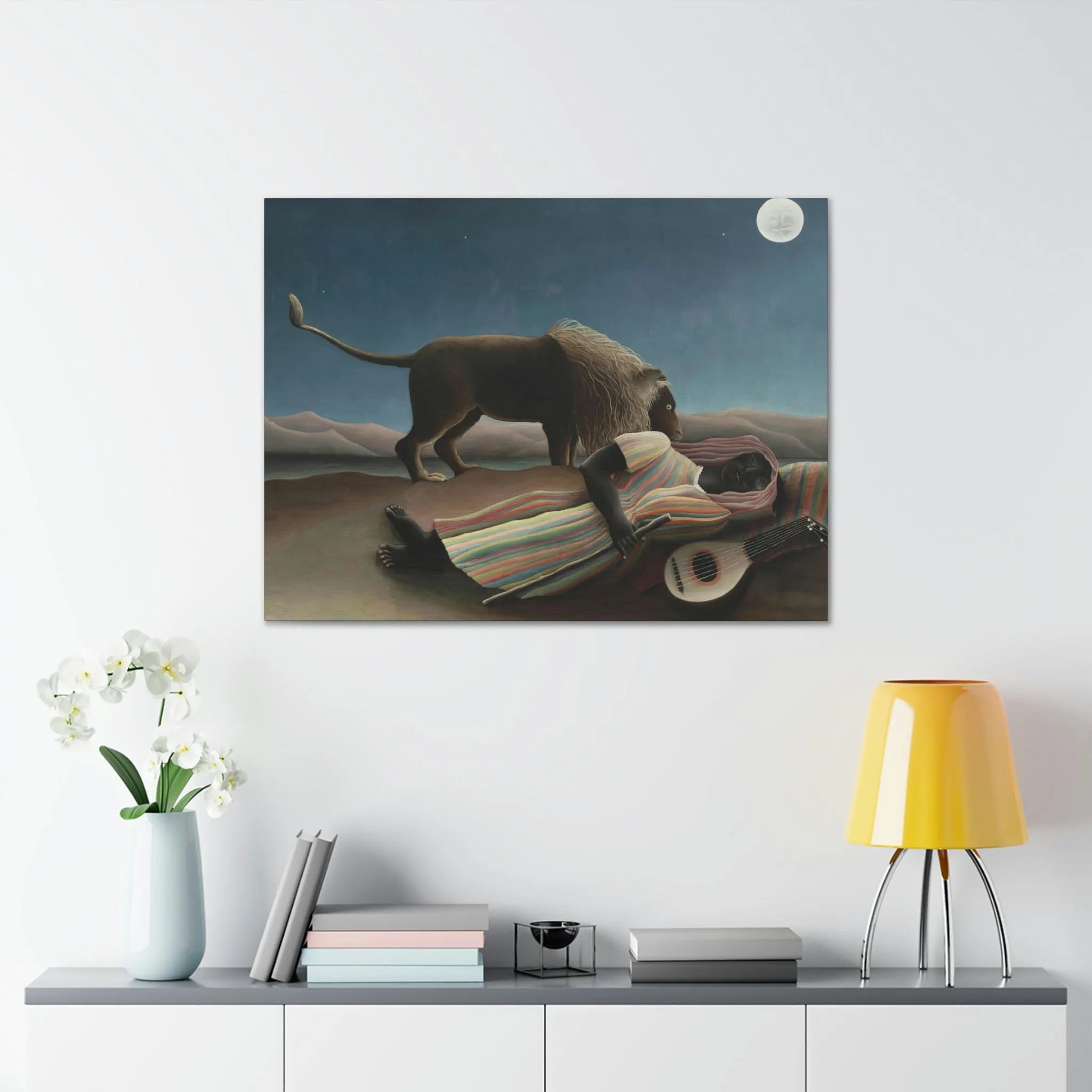 The Sleeping Gypsy Henri Rousseau Canvas Gallery Wraps