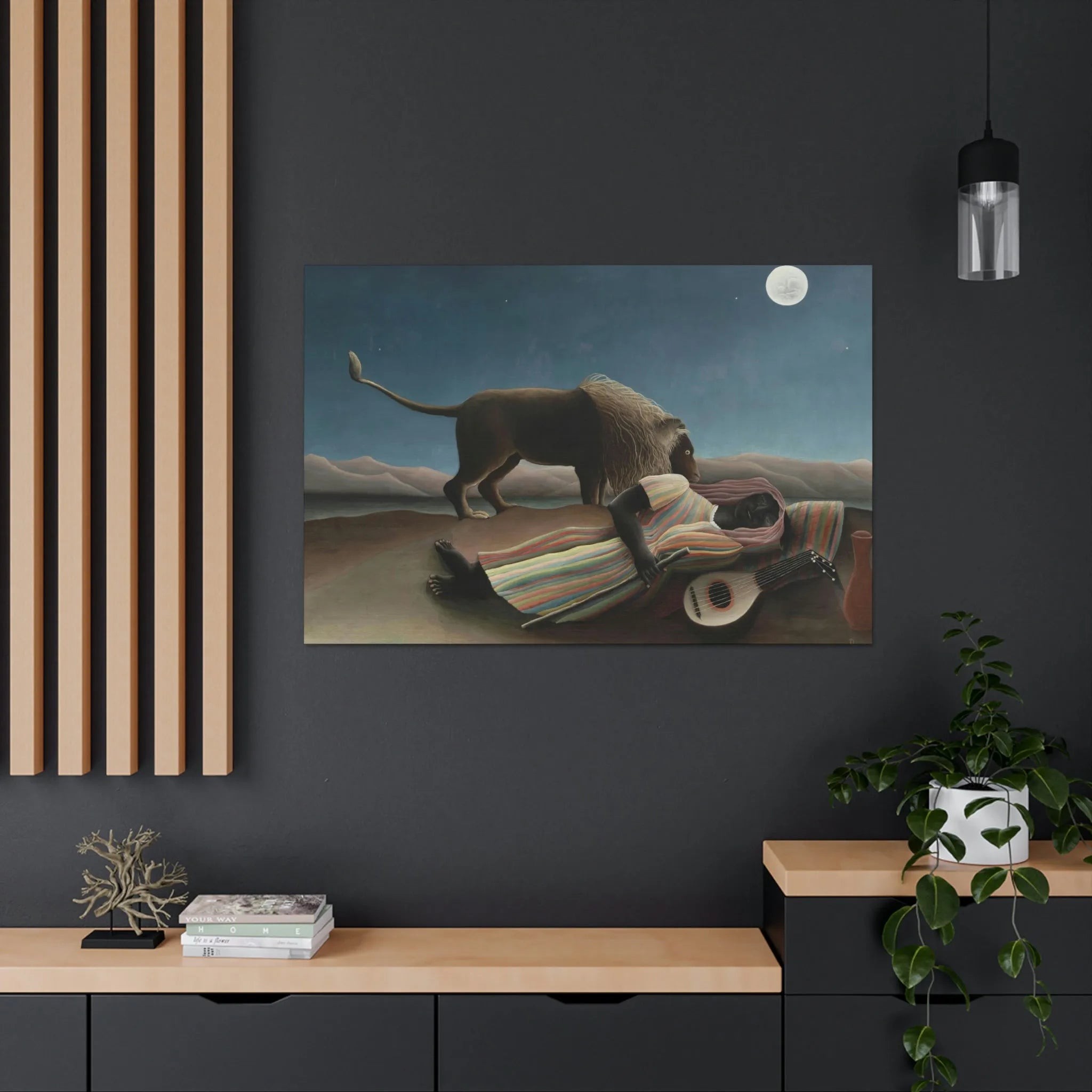 The Sleeping Gypsy Henri Rousseau Canvas Gallery Wraps