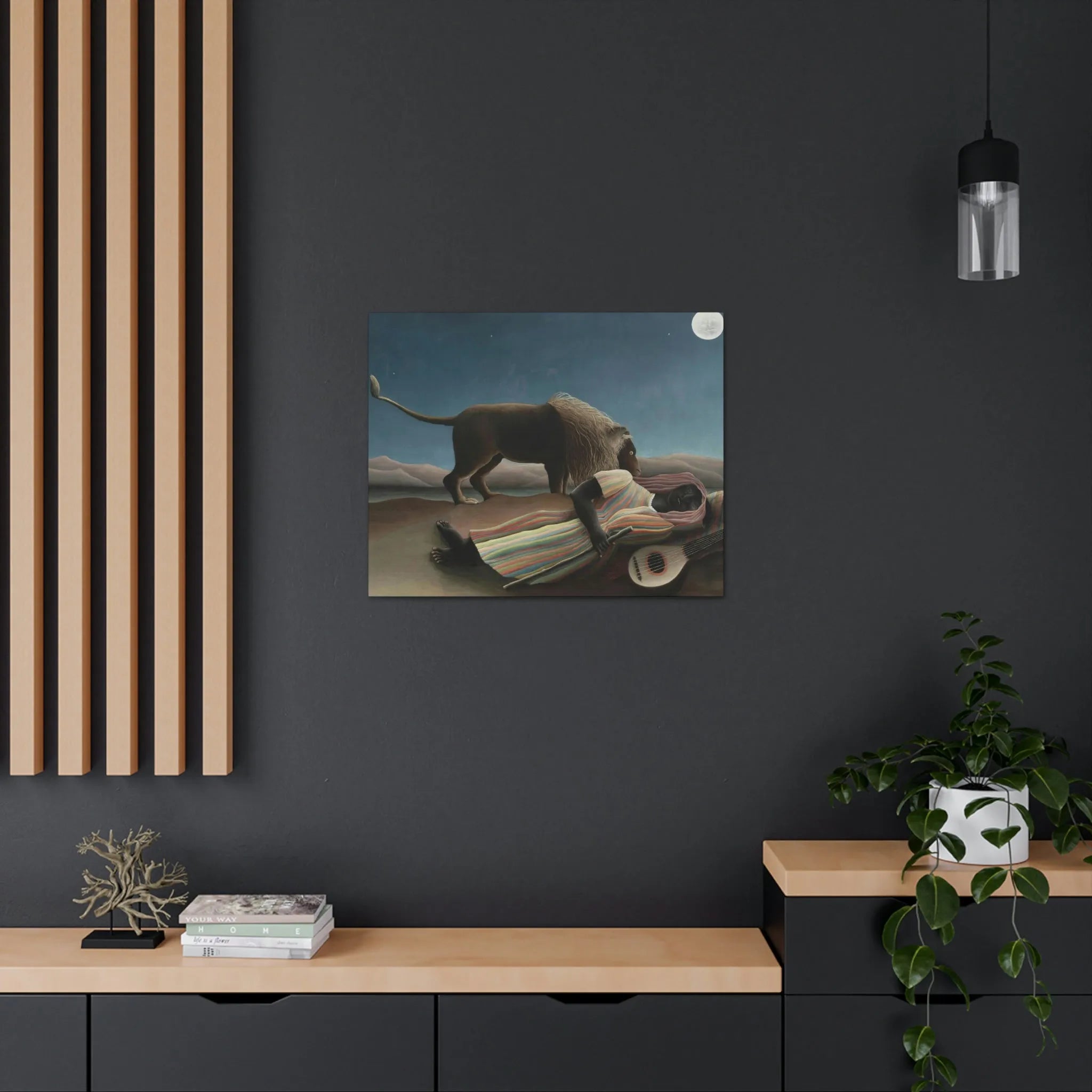 The Sleeping Gypsy Henri Rousseau Canvas Gallery Wraps
